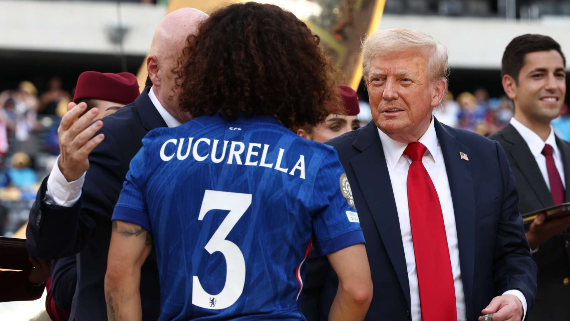 Marc Cucurella Donald Trump Chelsea 2025 Club World Cup
