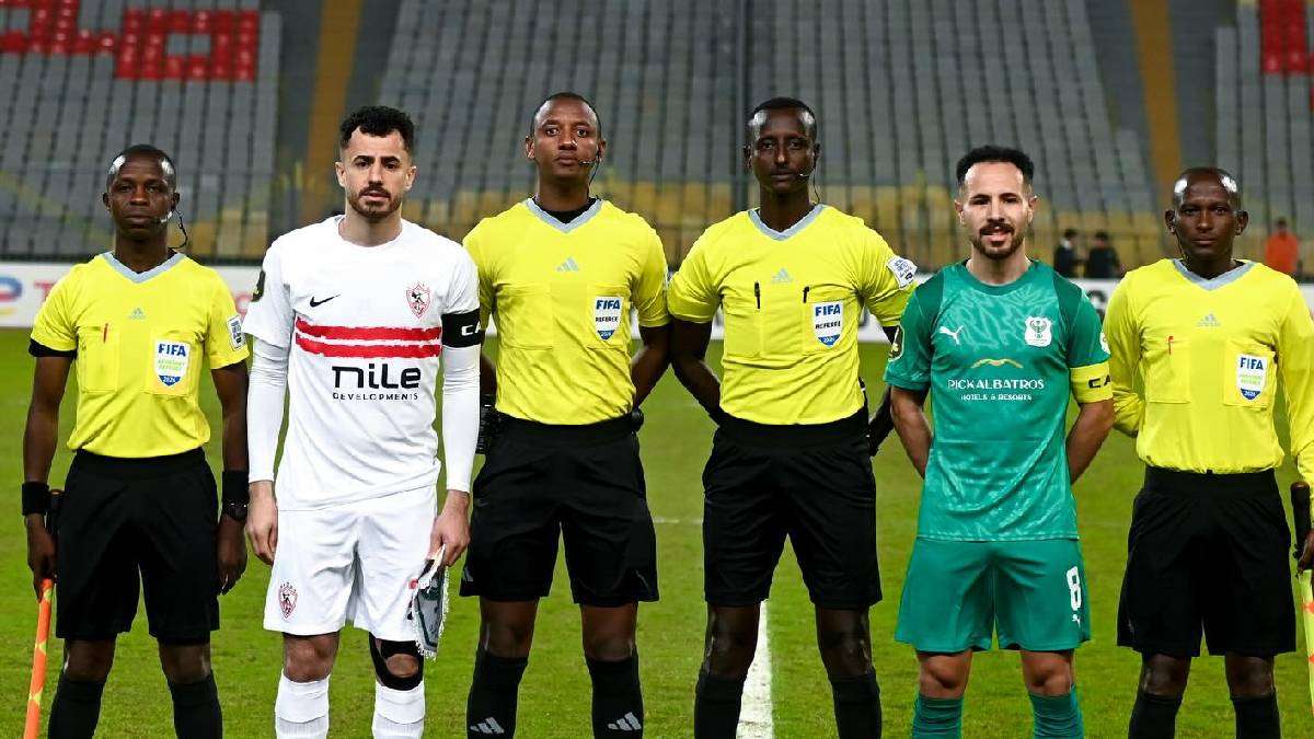 مباراة الزمالك والمصري في الكونفدرالية