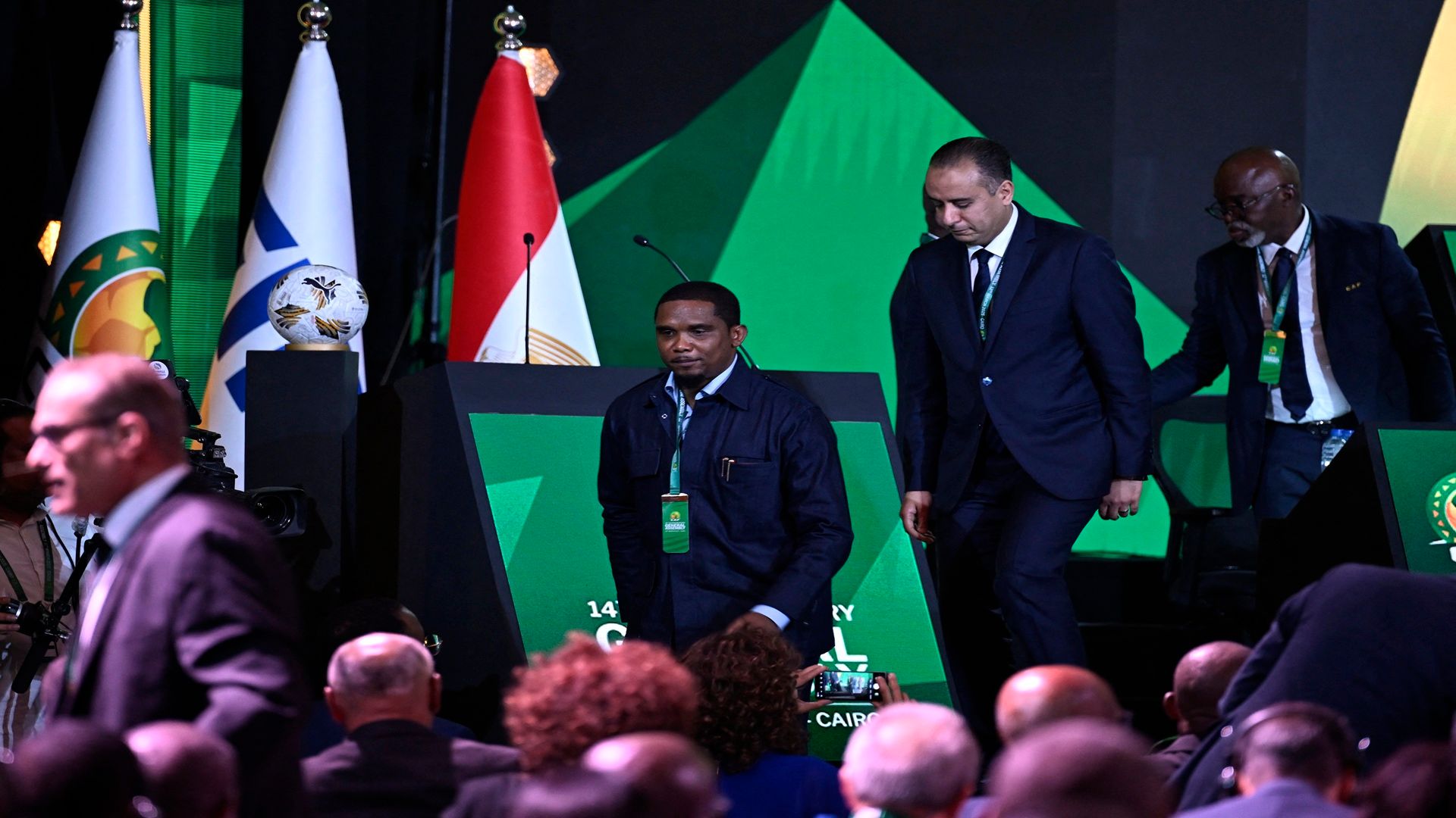 Samuel Eto'o presidente de la federación camerunesa de fútbol 2025 CAN Marruecos