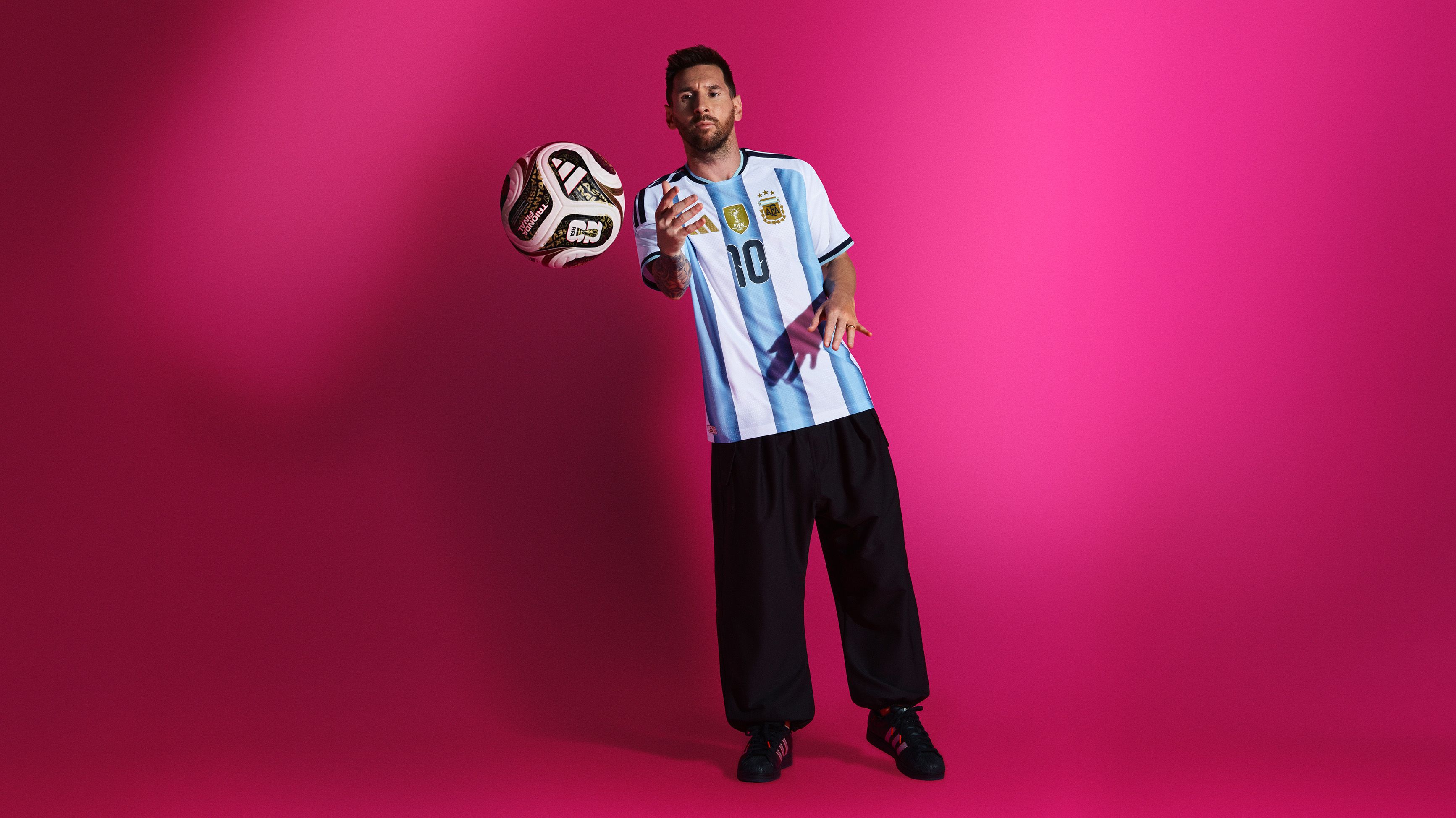 Messi with the final ball of the World Cup