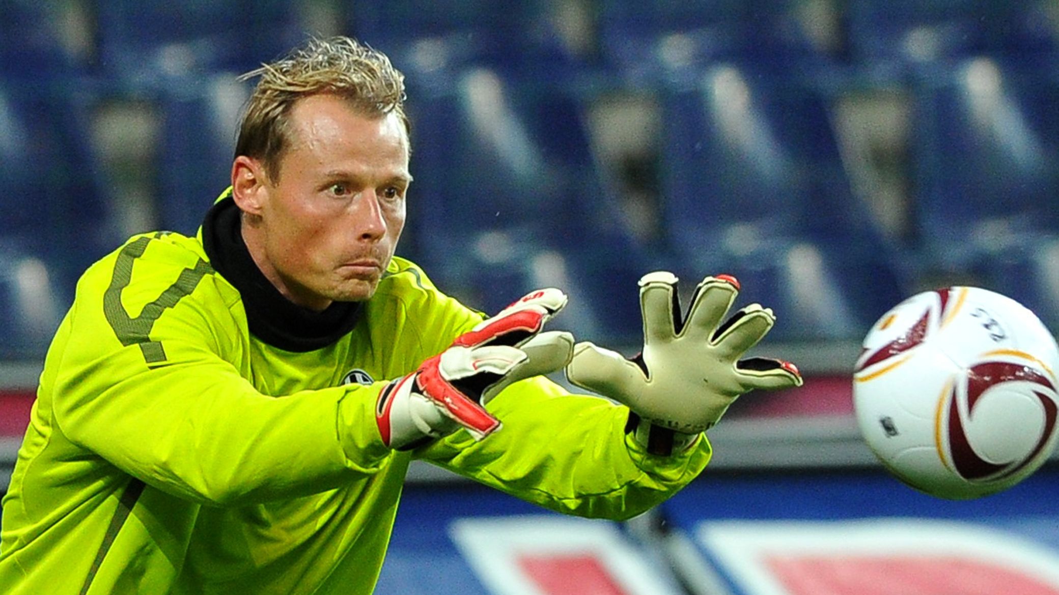 Goaltender Alexander Manninger of Italy'