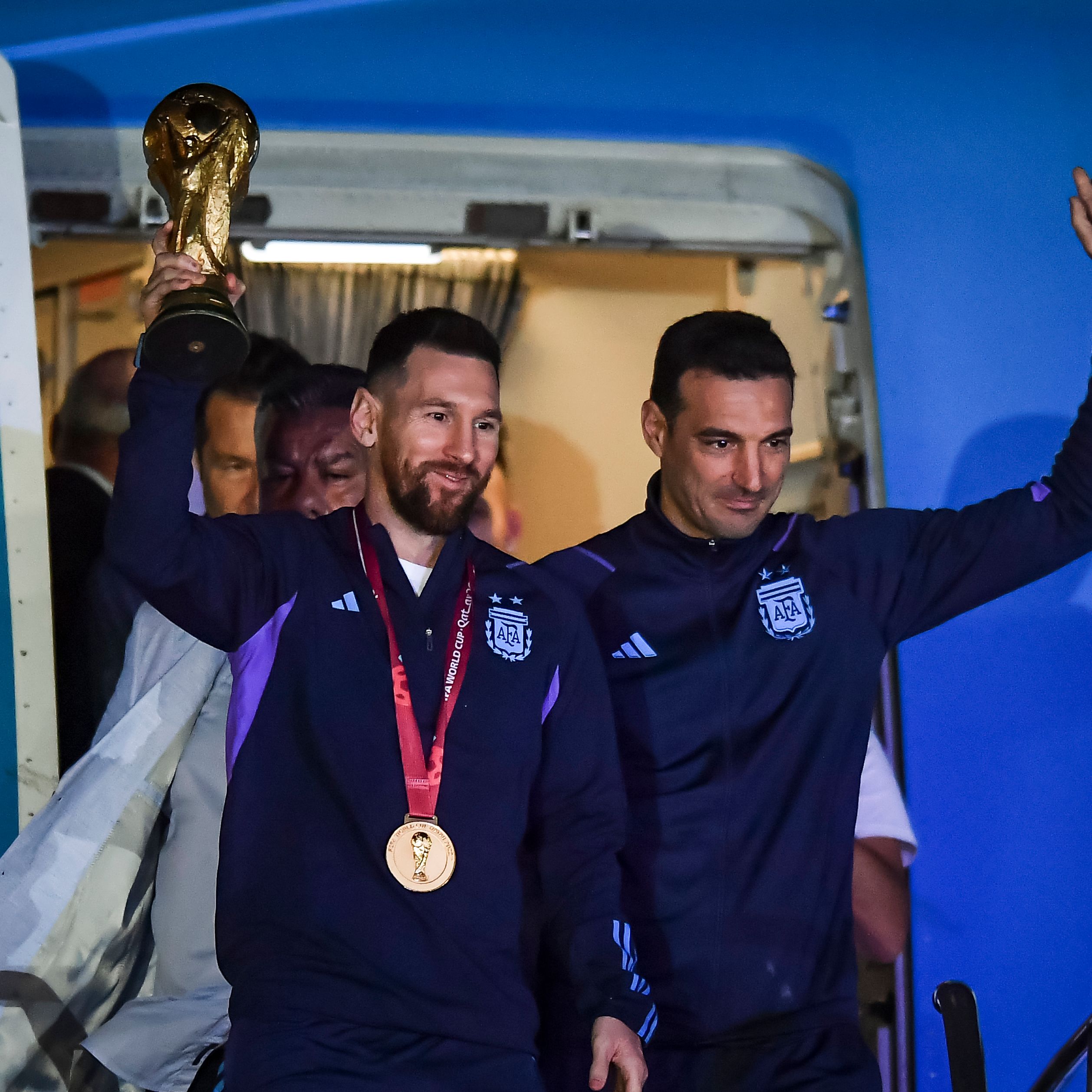 FIFA World Cup Qatar 2022 Winners Arrive to Buenos Aires