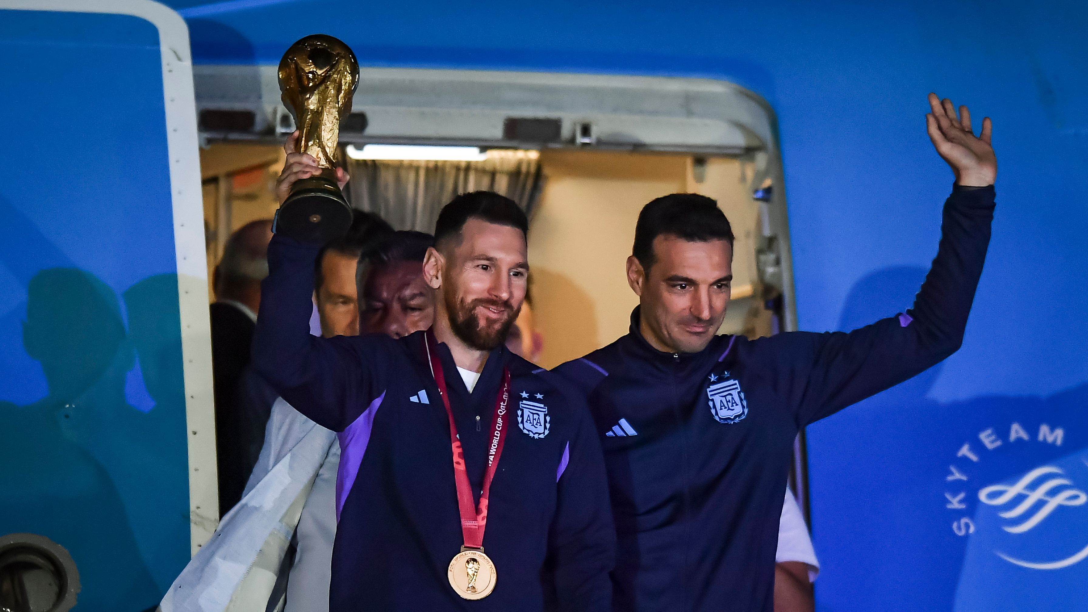 FIFA World Cup Qatar 2022 Winners Arrive to Buenos Aires