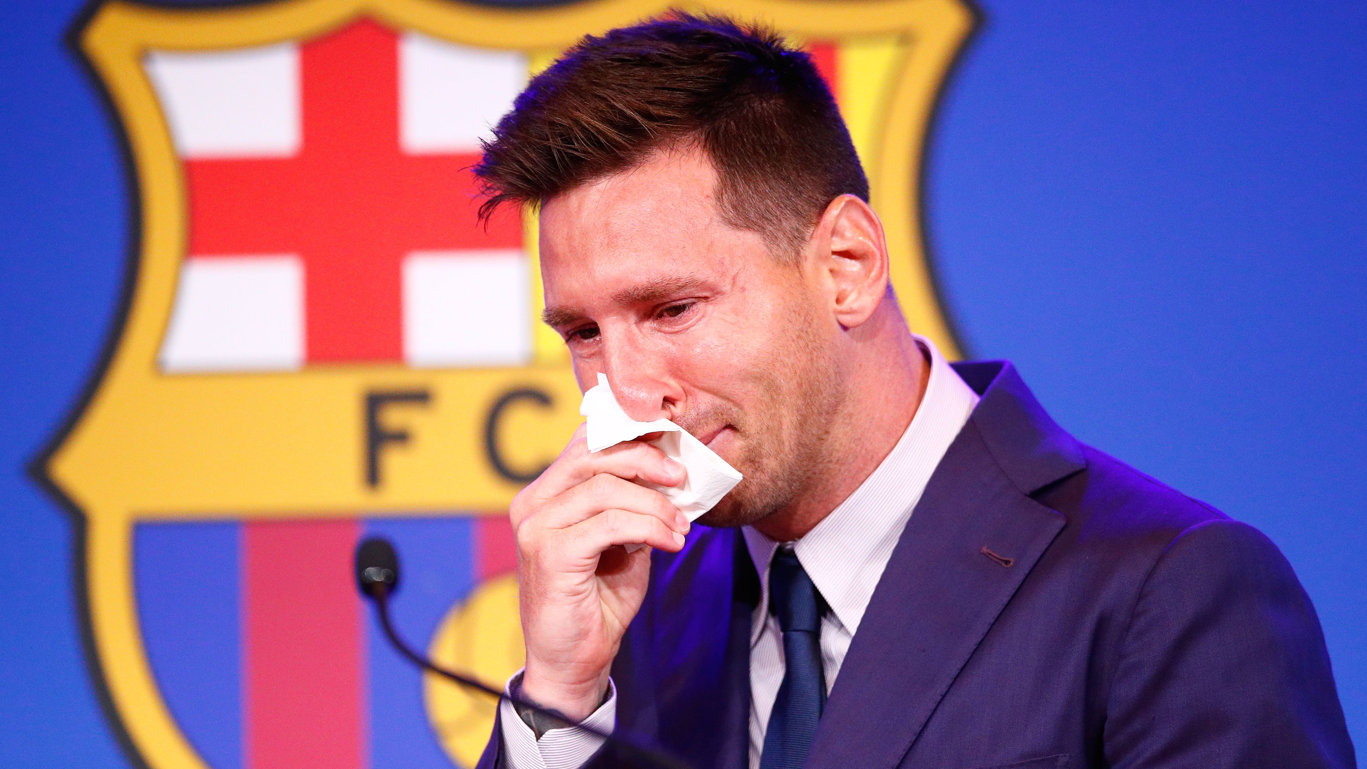 Lionel Messi of Barcelona Press Conference