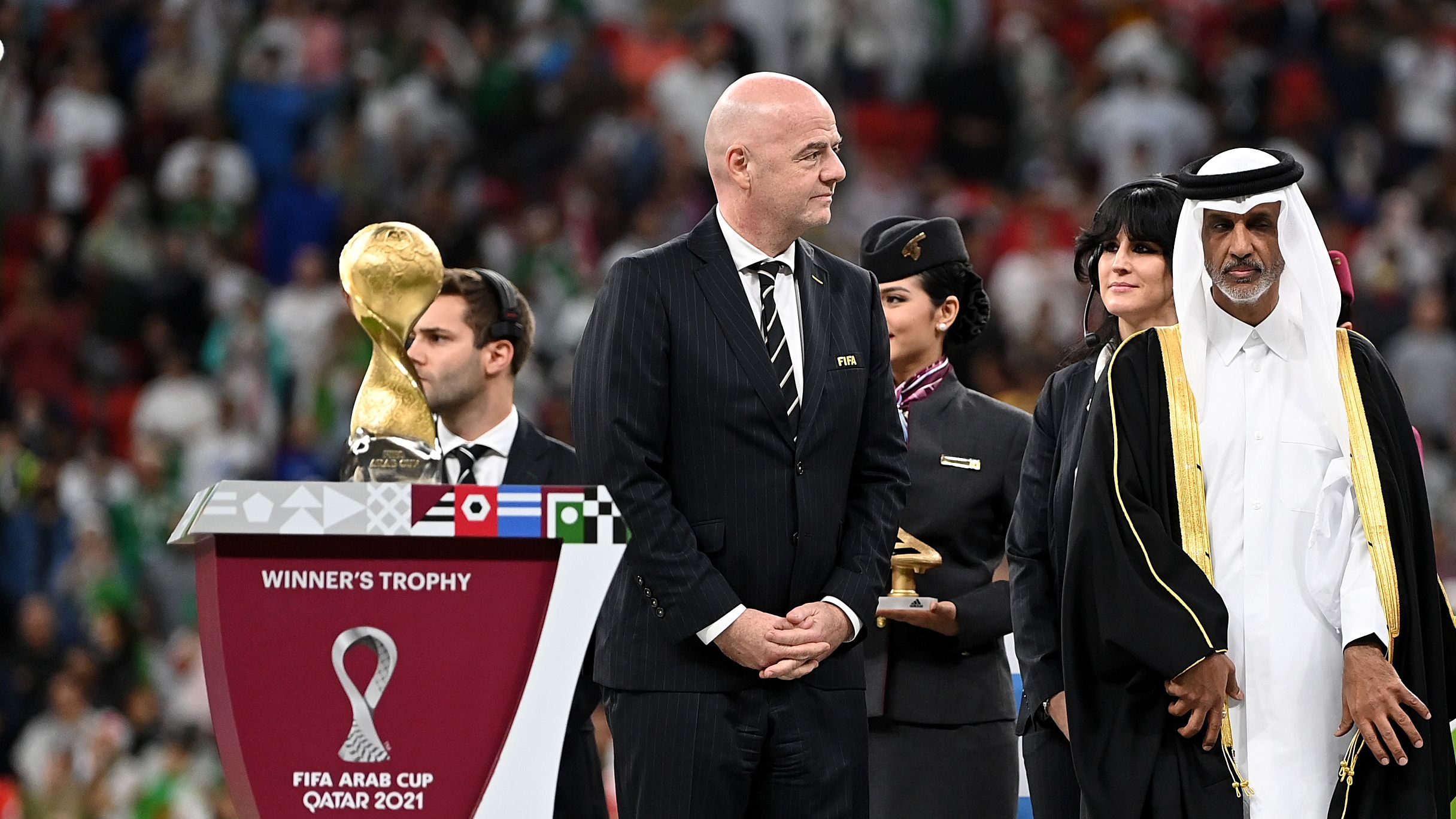 Tunisia v Algeria - FIFA Arab Cup Qatar 2021 Final