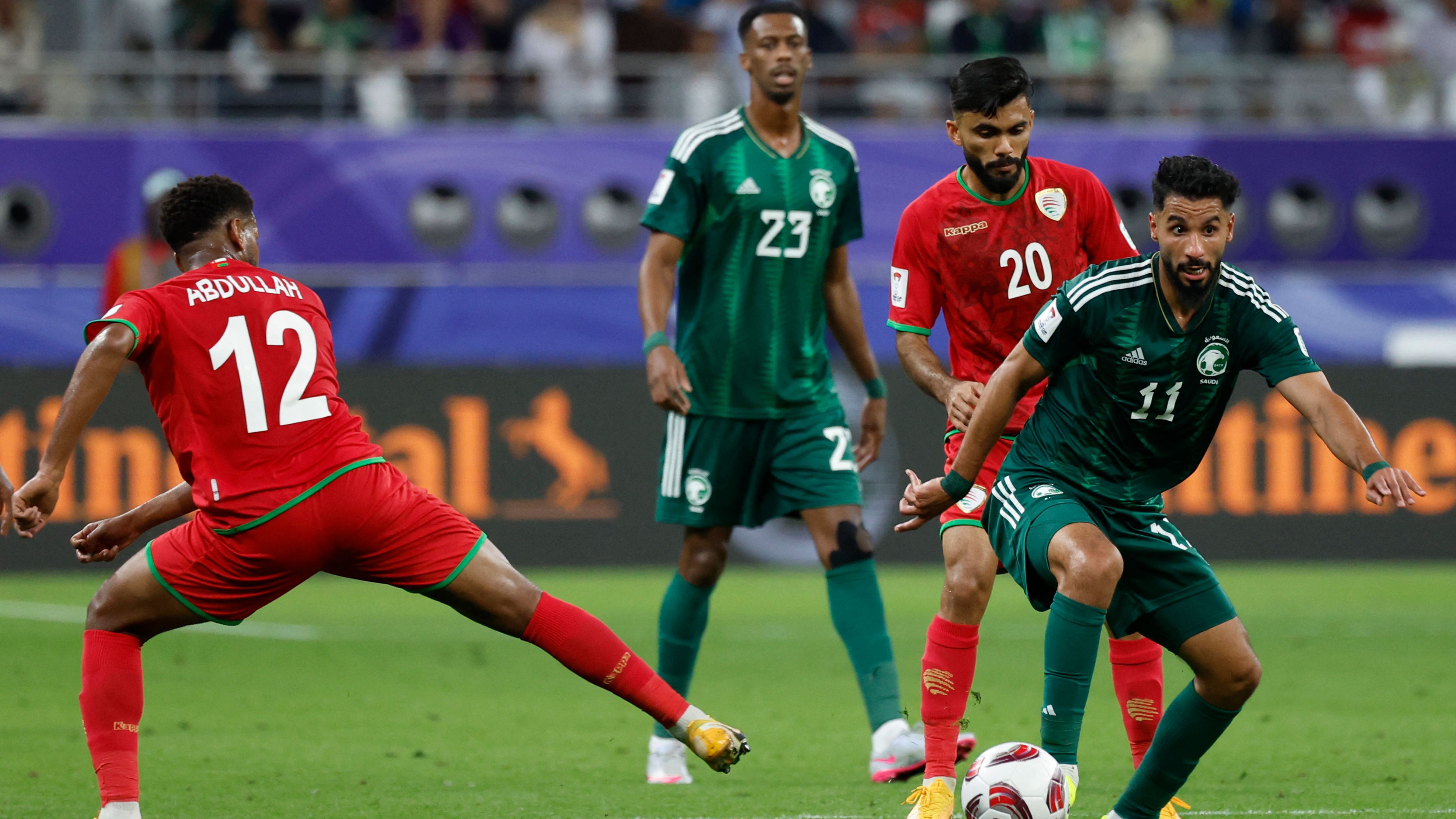 Selección de Arabia Saudita ante Comoras en la Copa Árabe en Qatar