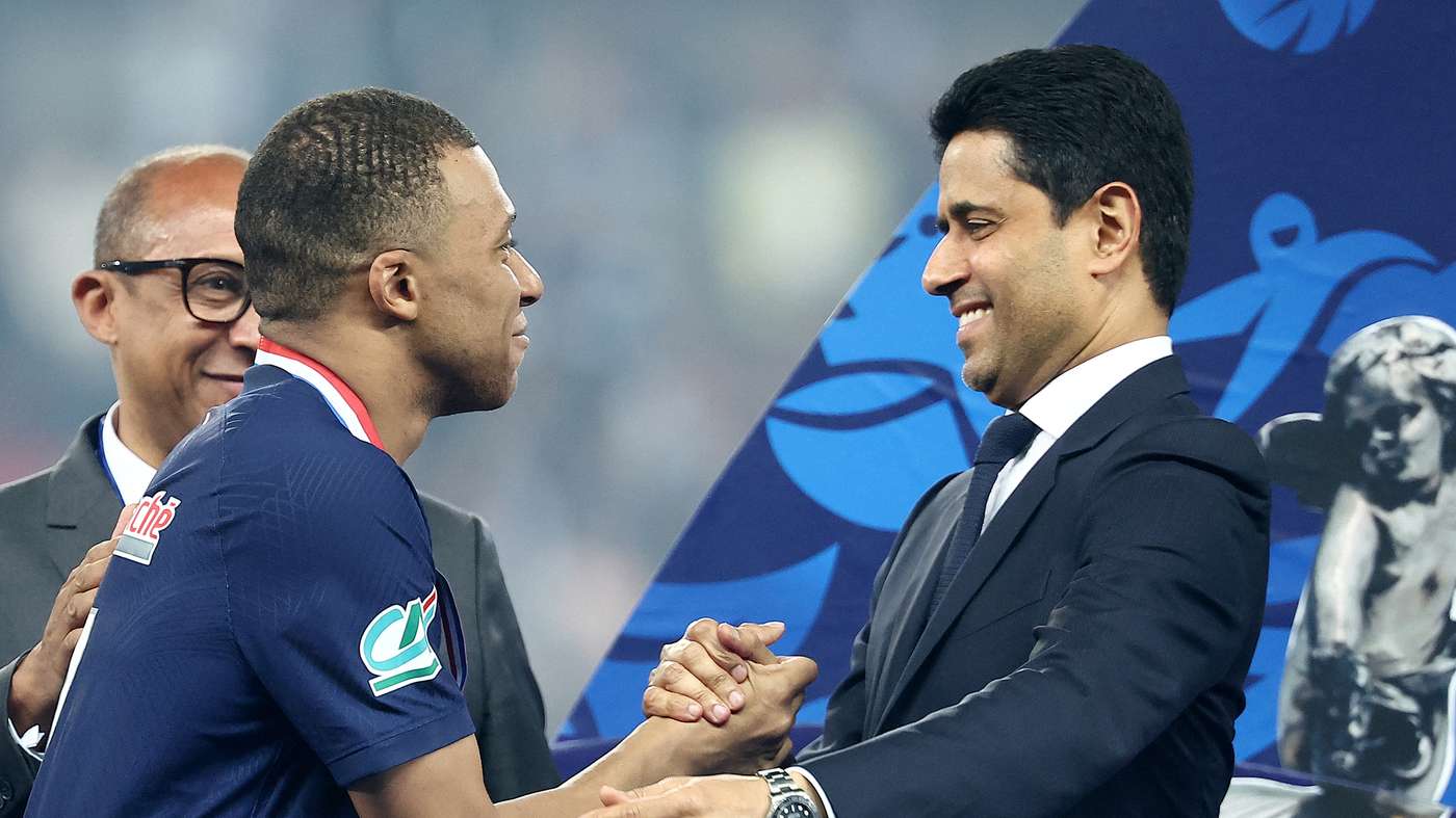 Nasser Al-Khelaifi conferenza Sorbonne Mbappé Paris Saint-Germain