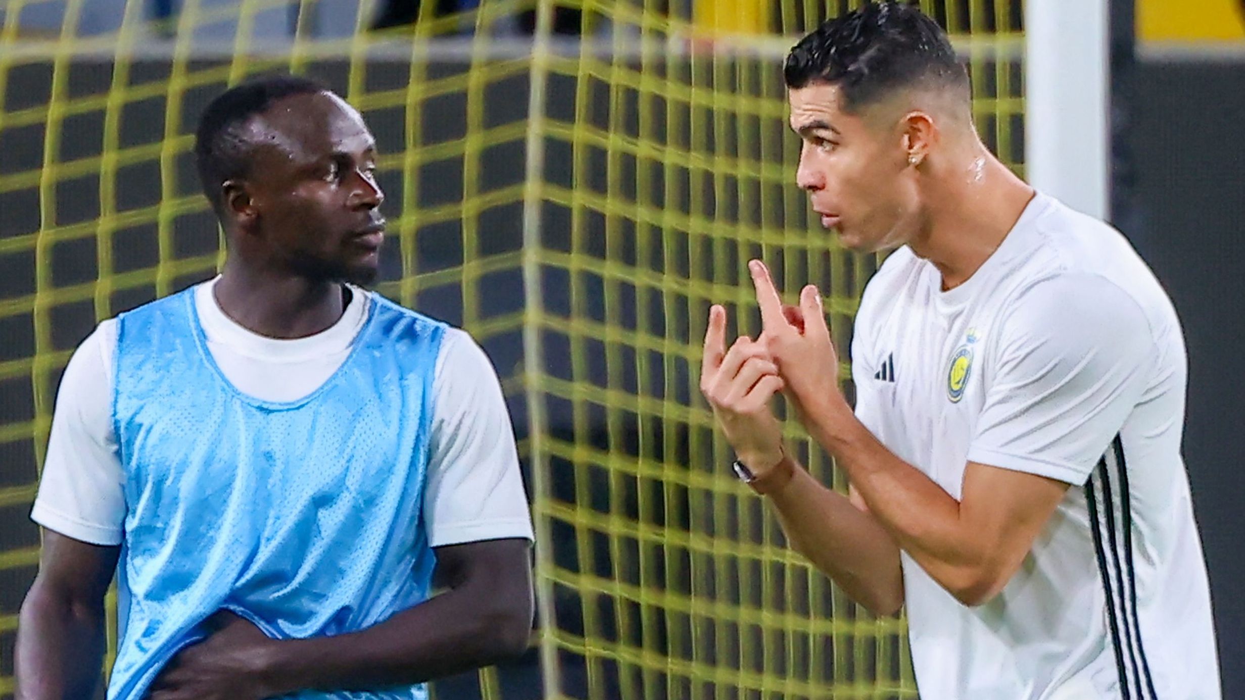 Sadio Mane celebrates without Ronaldo in the Saudi Pro League clash