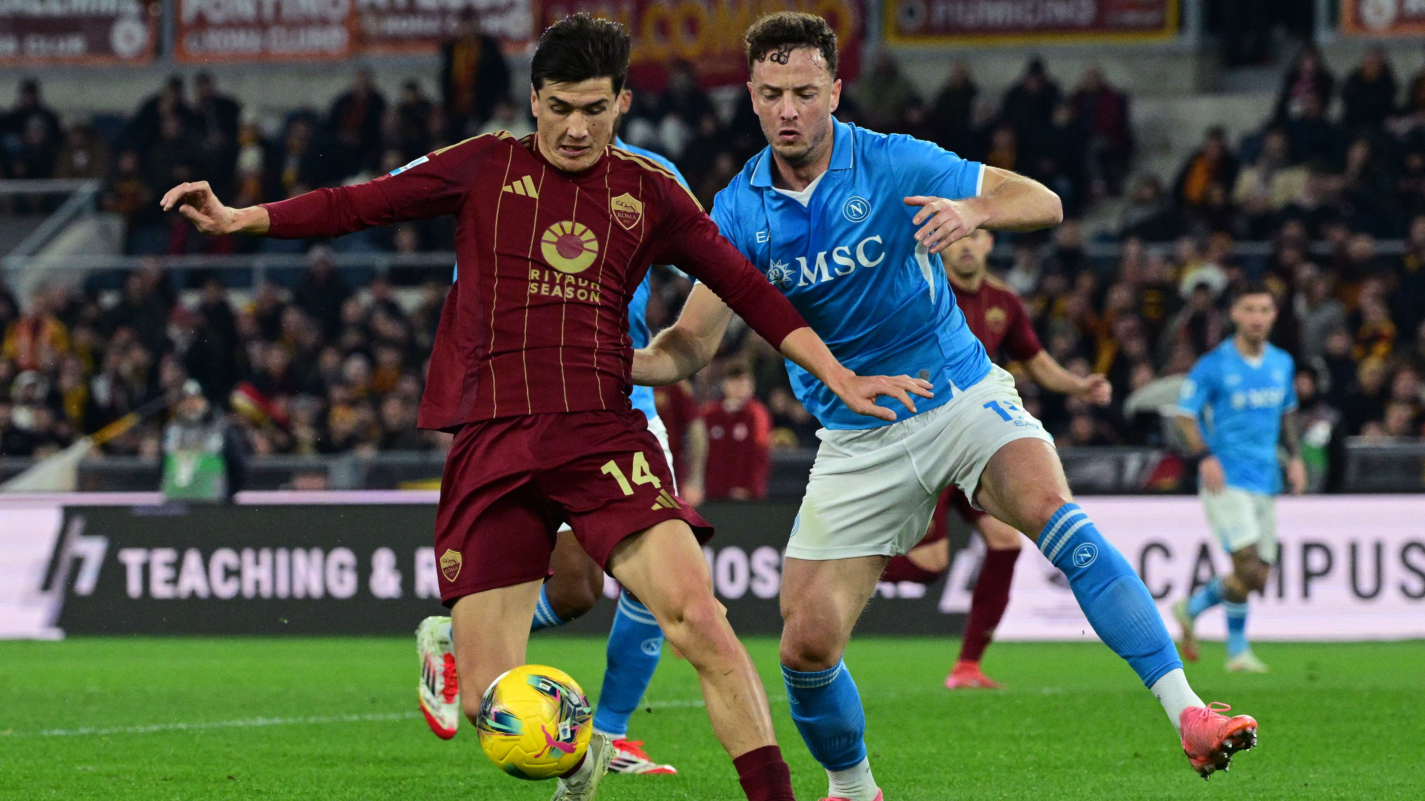 Roma vs Napoli: duelo por la cima de la Serie A