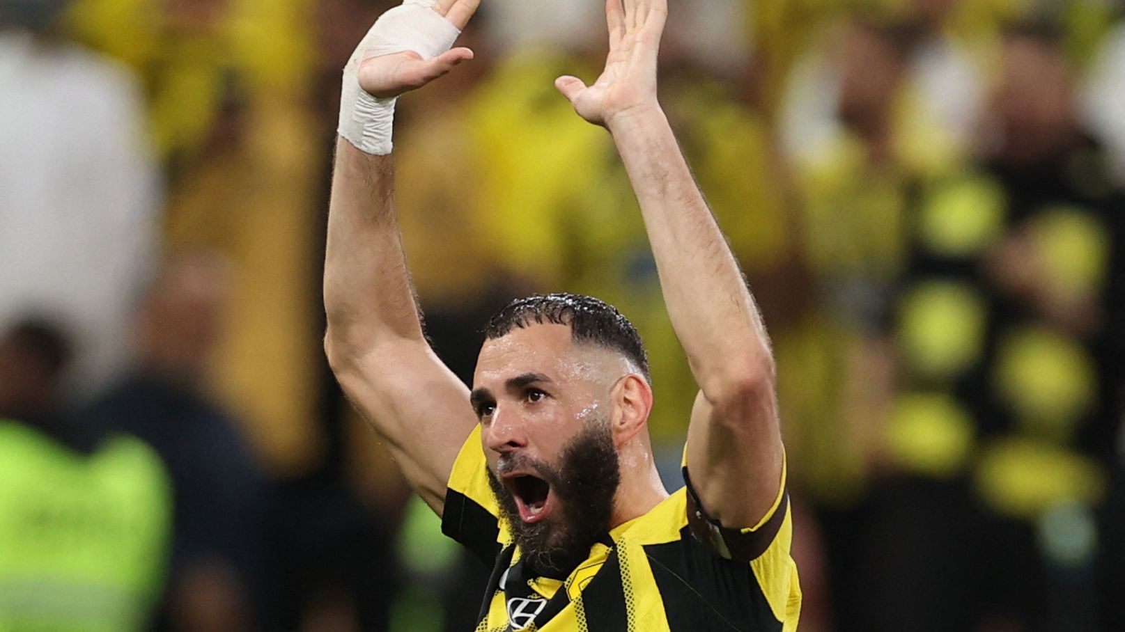 Getty Images photo of Karim Benzema during transfer discussions with Al Hilal