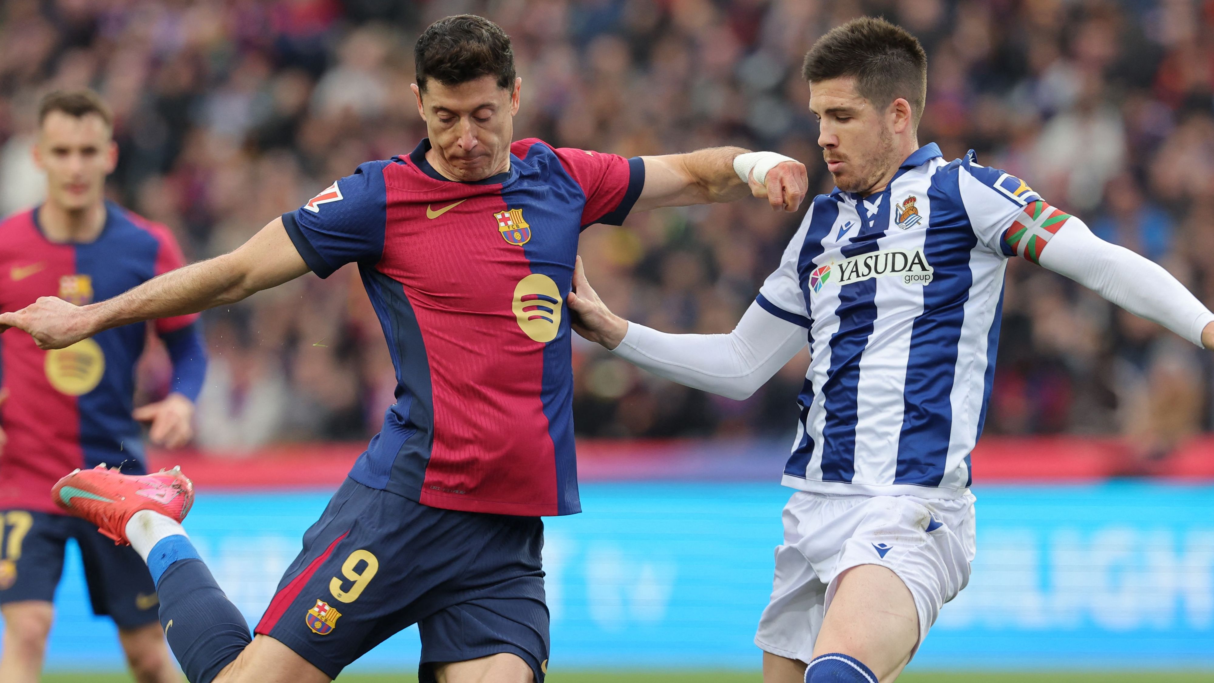 Barcellona contro Real Sociedad, 28 settembre 2025, immagine Getty Lewandowski