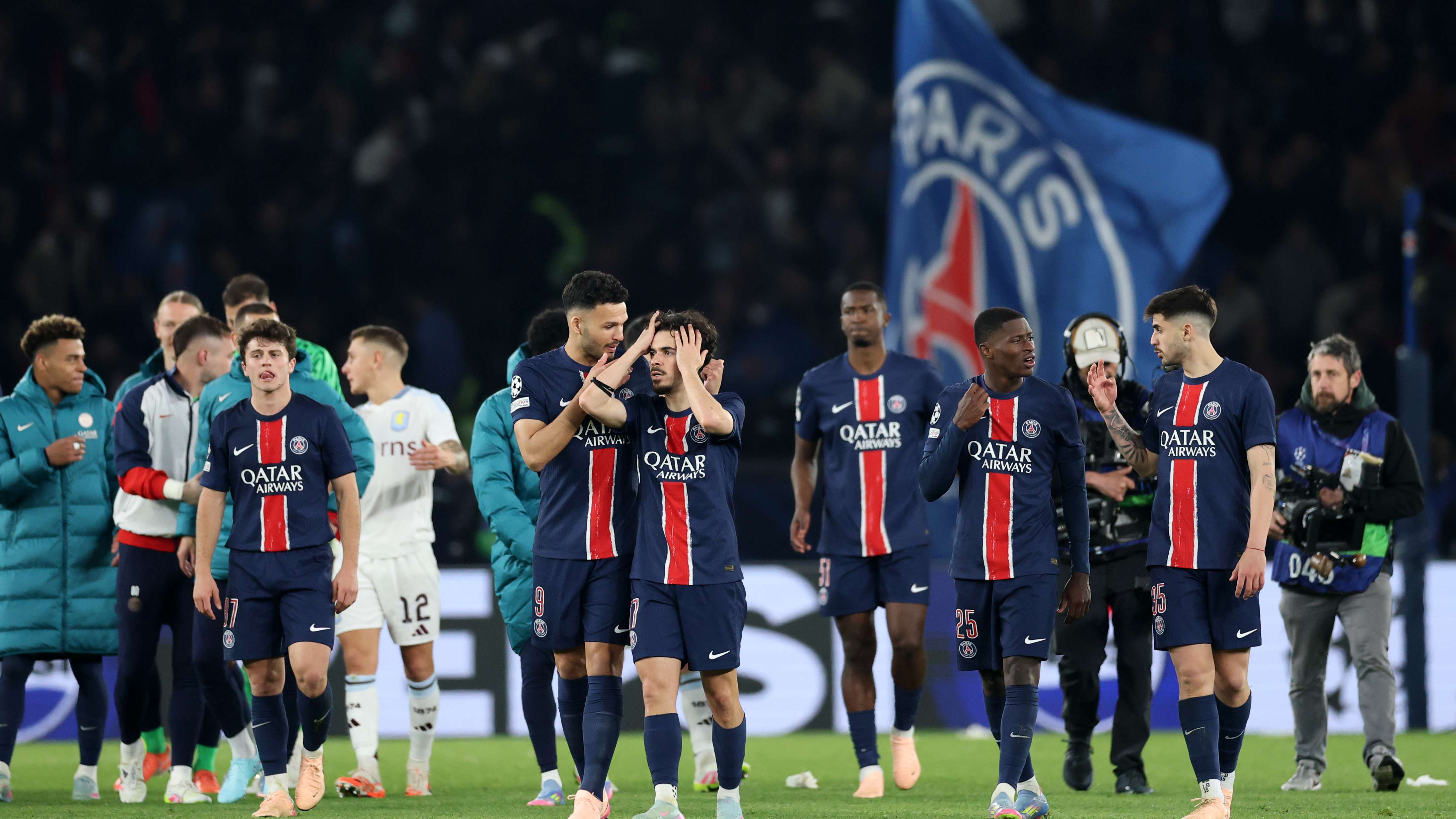 Paris Saint-Germain v Aston Villa FC - UEFA Champions League 2024/25 Quarter Final First Leg