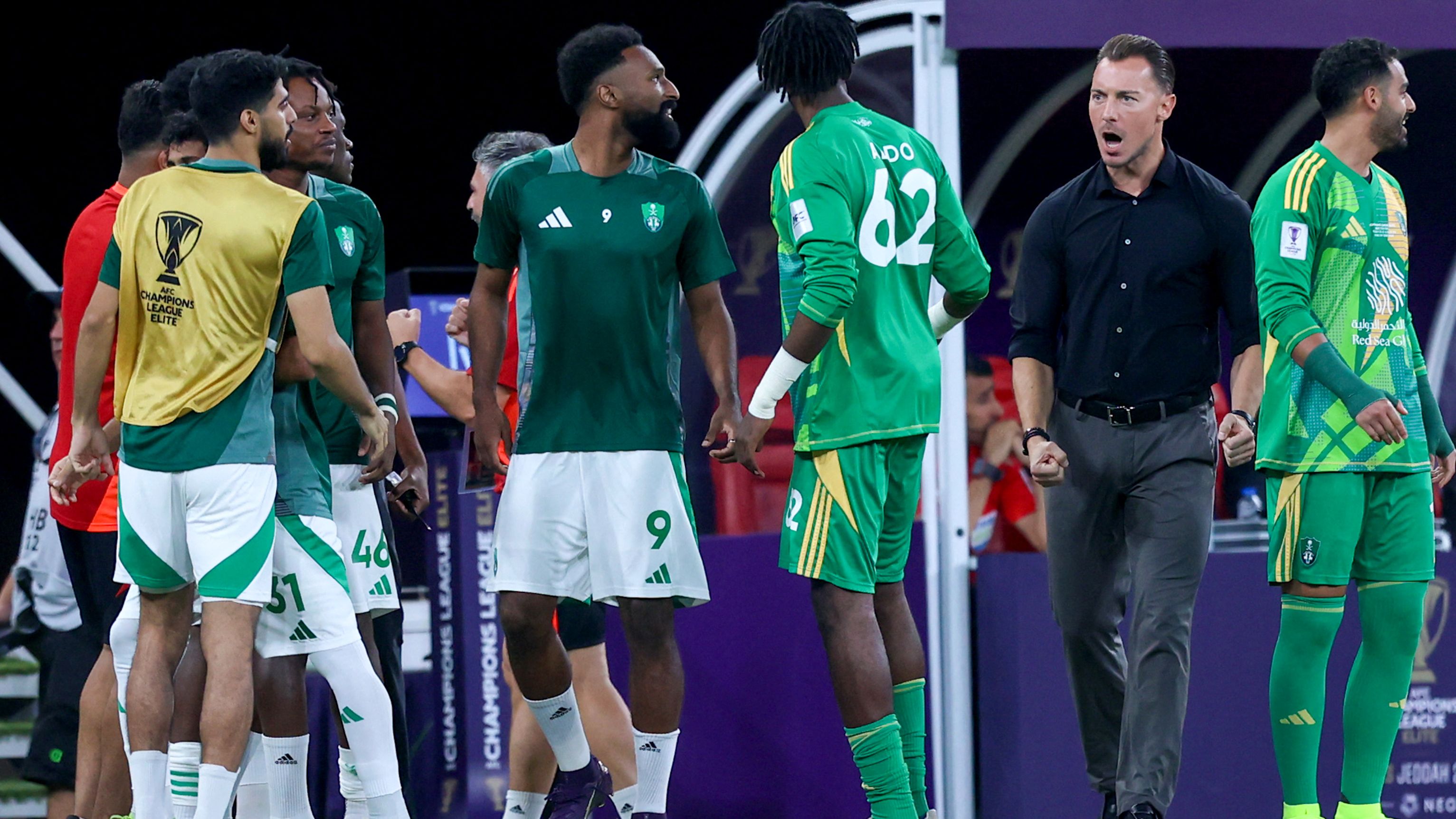 احتجاج القادسية ضد الأهلي في دوري روشن السعودي