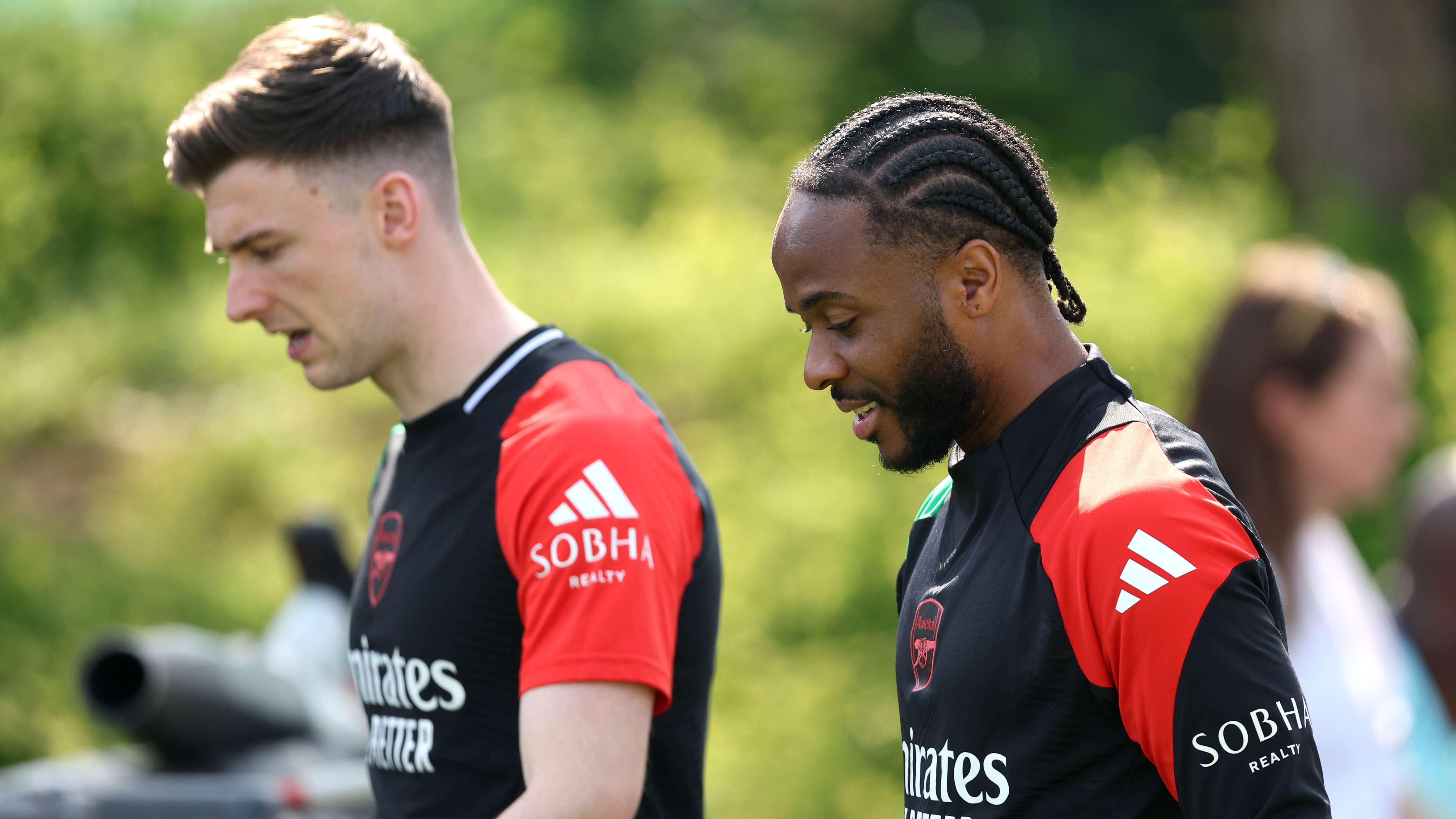 Arsenal FC Training Session And Press Conference - UEFA Champions League 2024/25 Semi Final First Leg