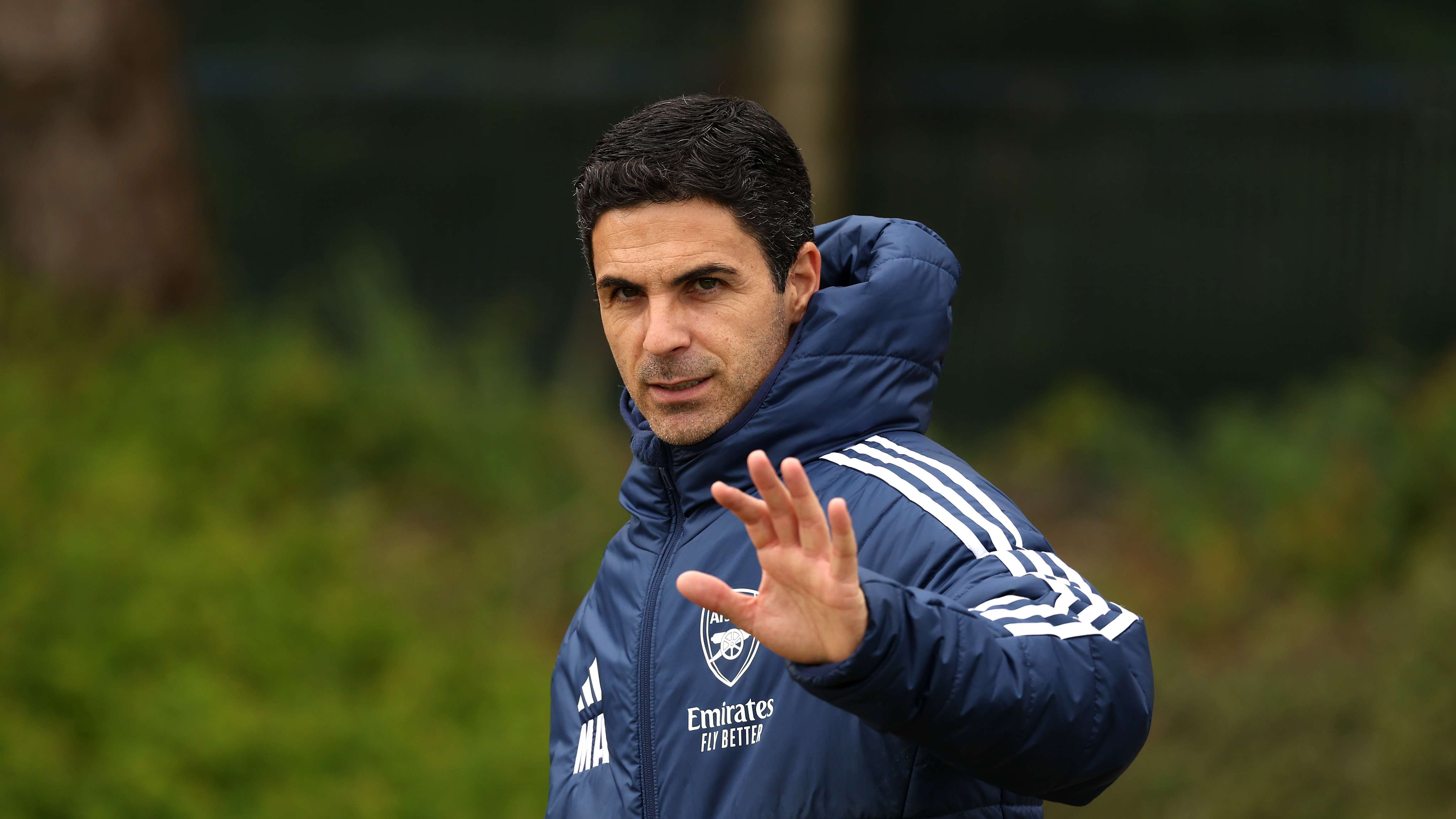 Arsenal FC Training Session And Press Conference - UEFA Champions League 2024/25 Semi Final Second Leg