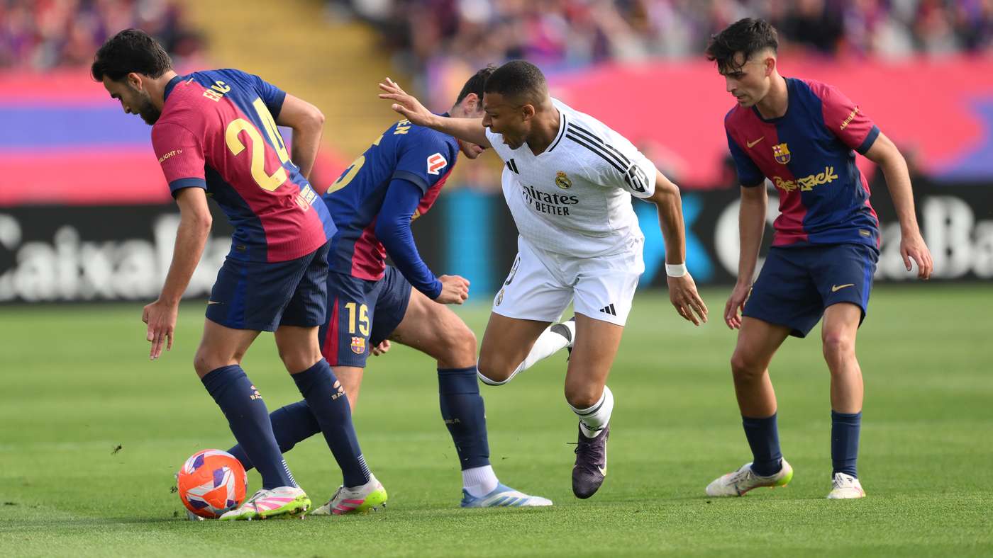 Clásico Real Madrid vs Barcelona en el Bernabéu Mbappé Alonso