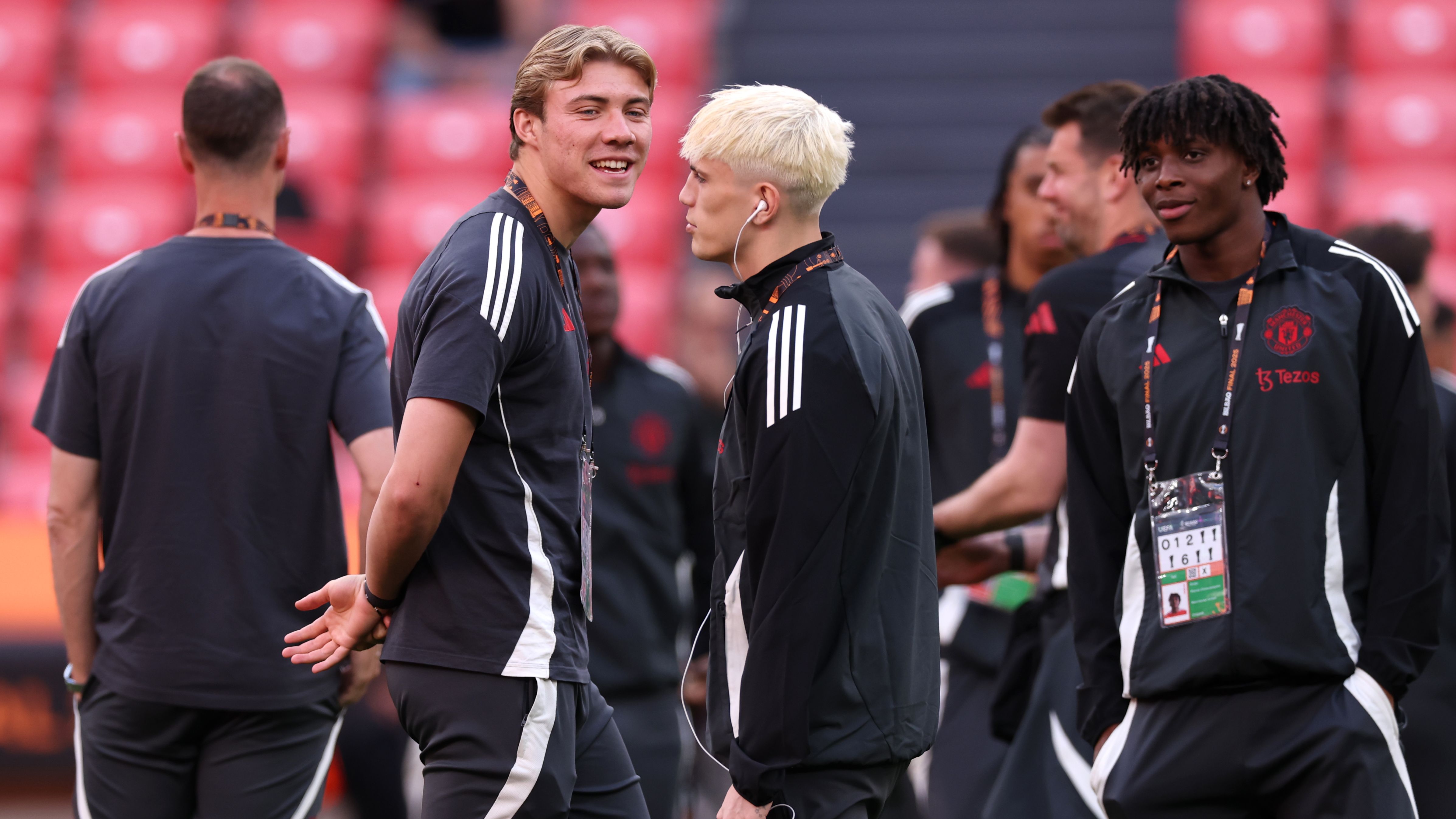 Manchester United Training Session And Press Conference - UEFA Europa League Final 2025