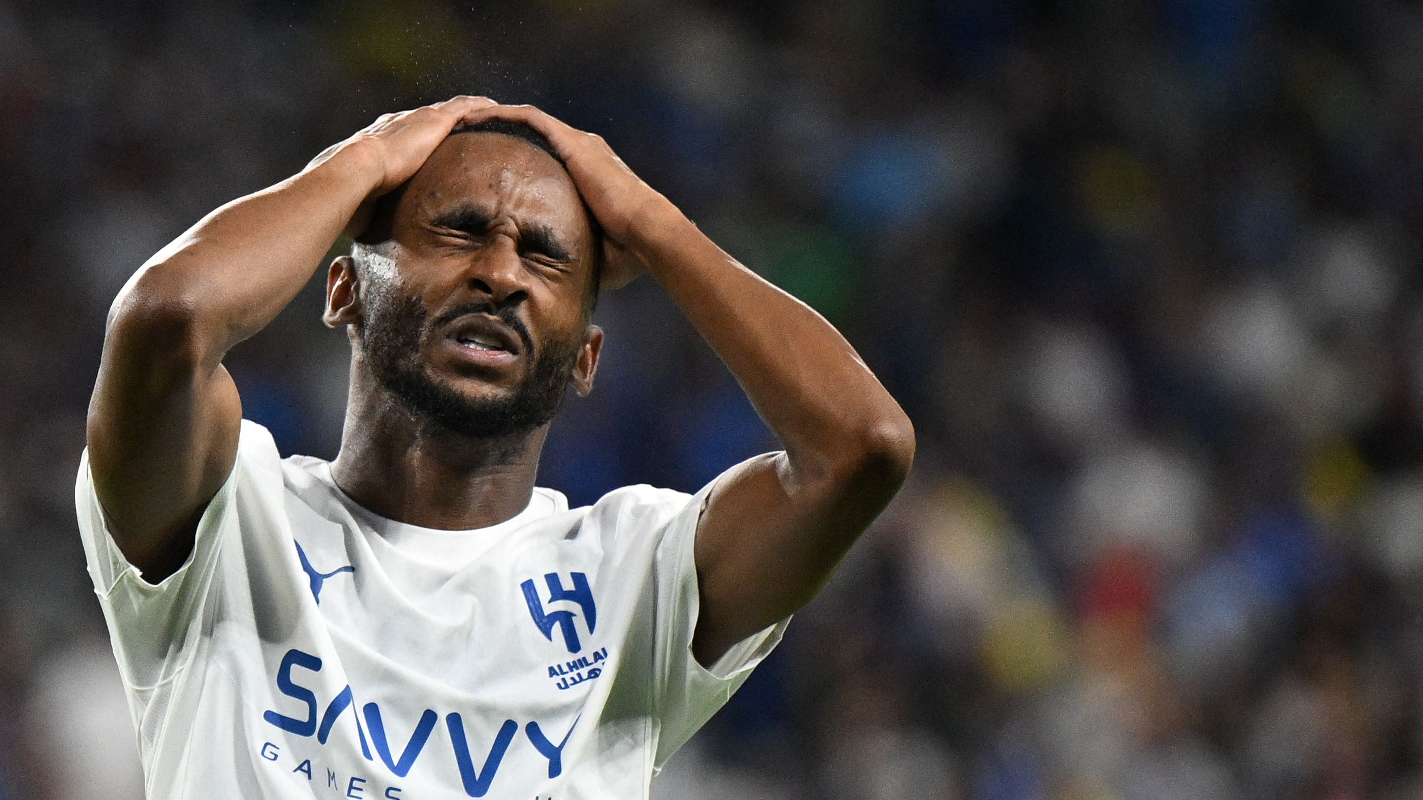 Al Hilal defender Metab Alharbi after a 1-1 draw with Al Riyadh in the Saudi Pro League