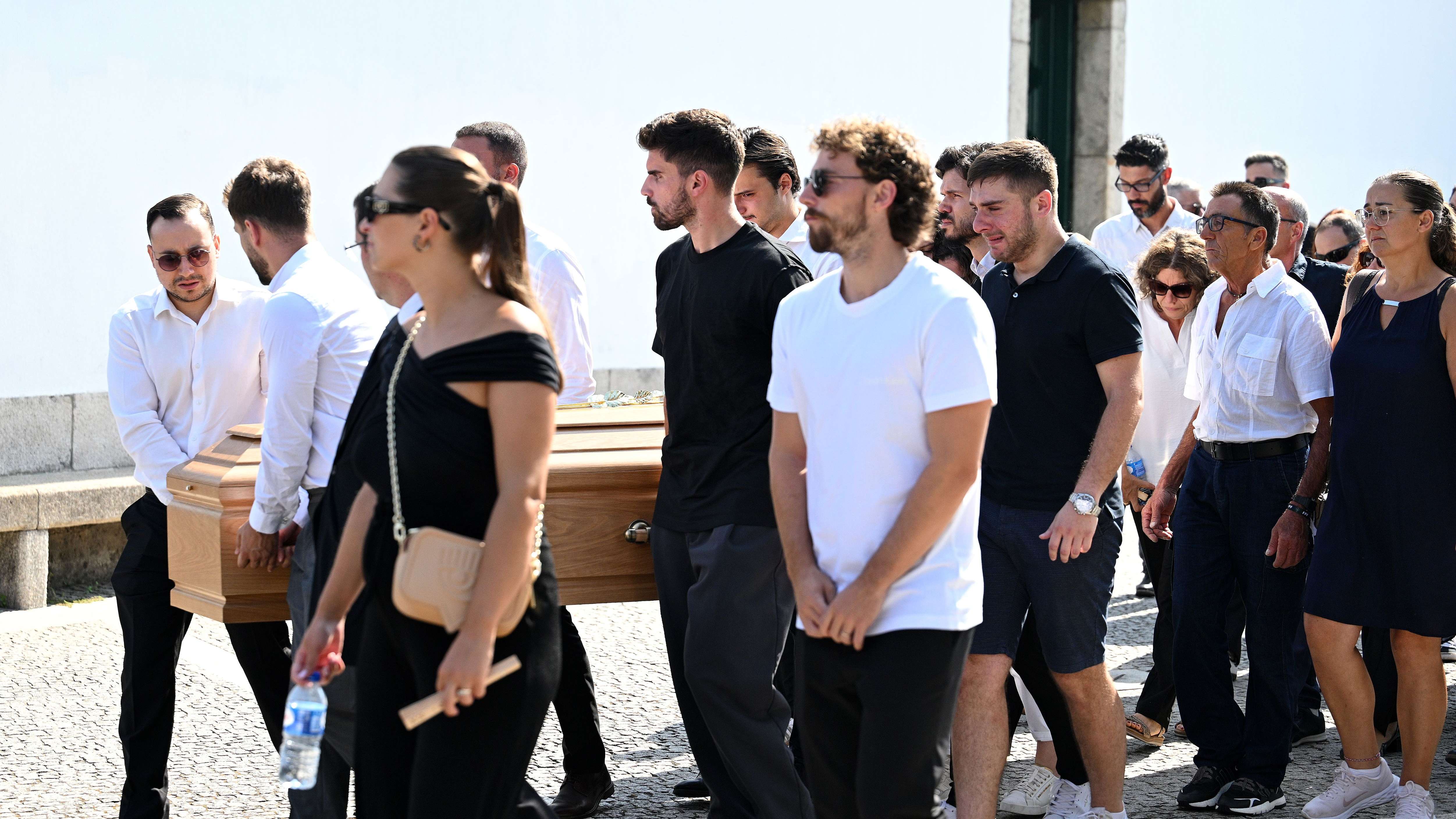 Funeral Held For Diogo Jota And Andre Silva In Their Hometown Of Gondomar