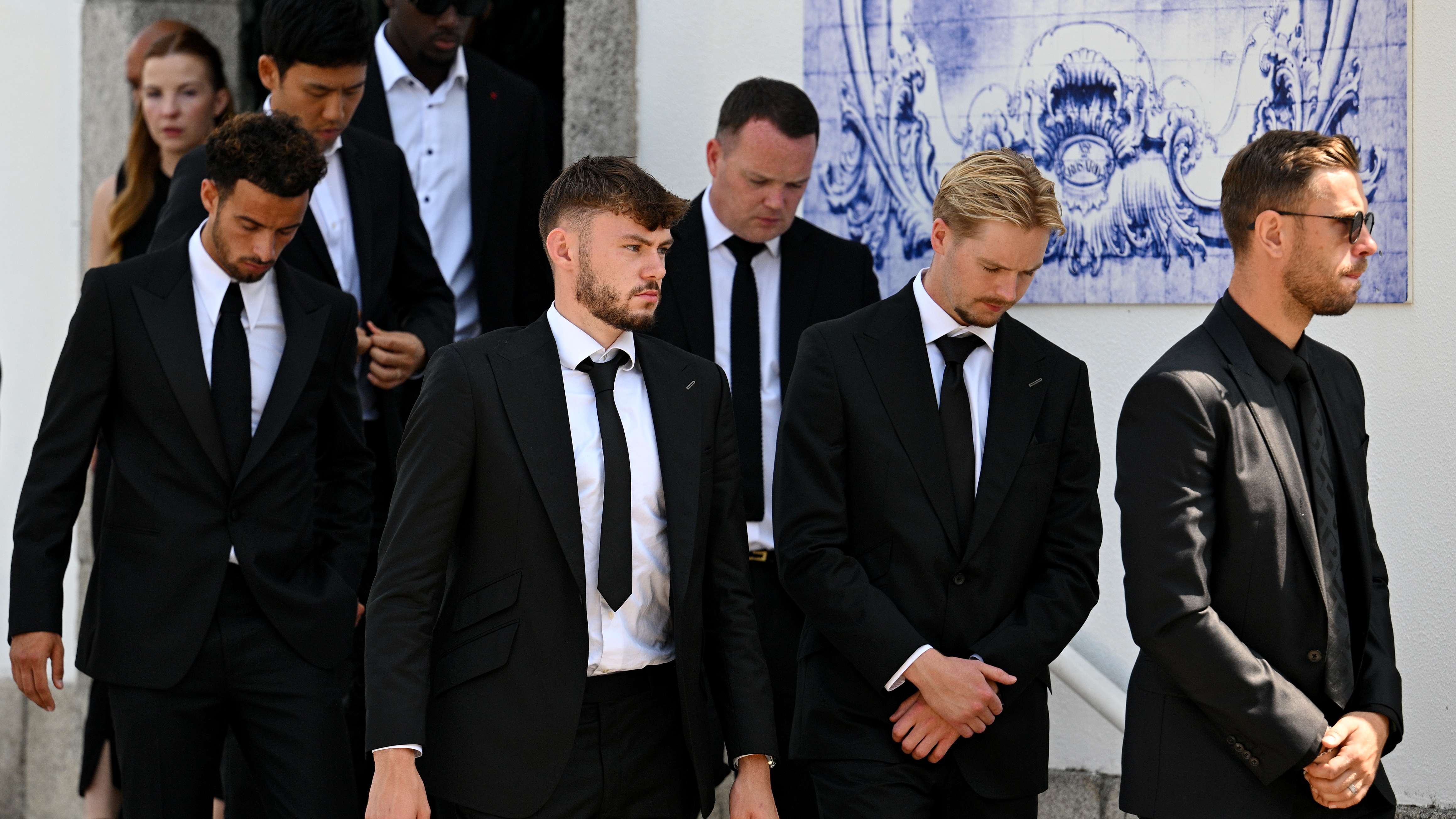Funeral Held For Diogo Jota And Andre Silva In Their Hometown Of Gondomar