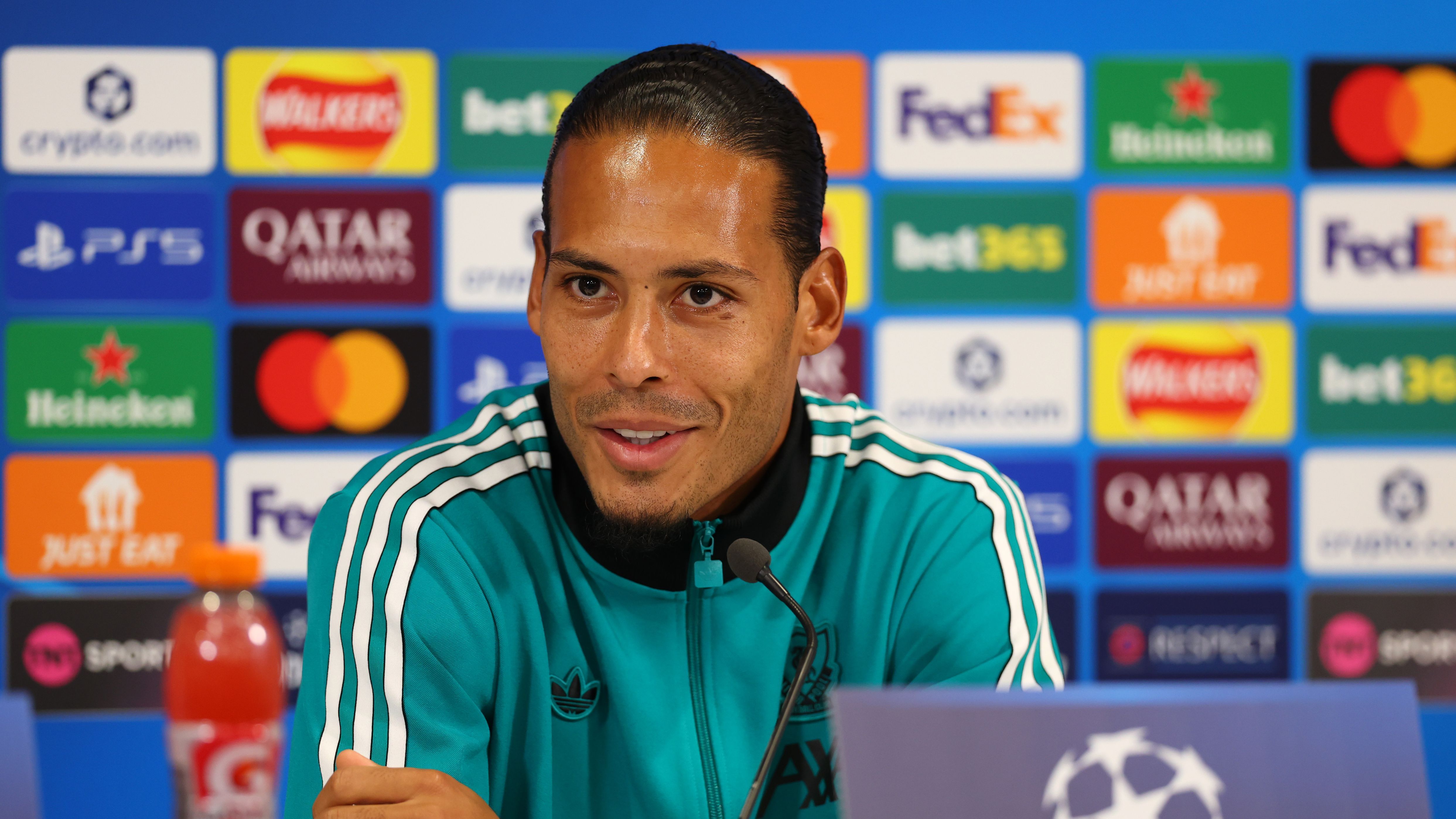 Liverpool FC Training Session And Press Conference - UEFA Champions League 2025/26 League Phase MD1