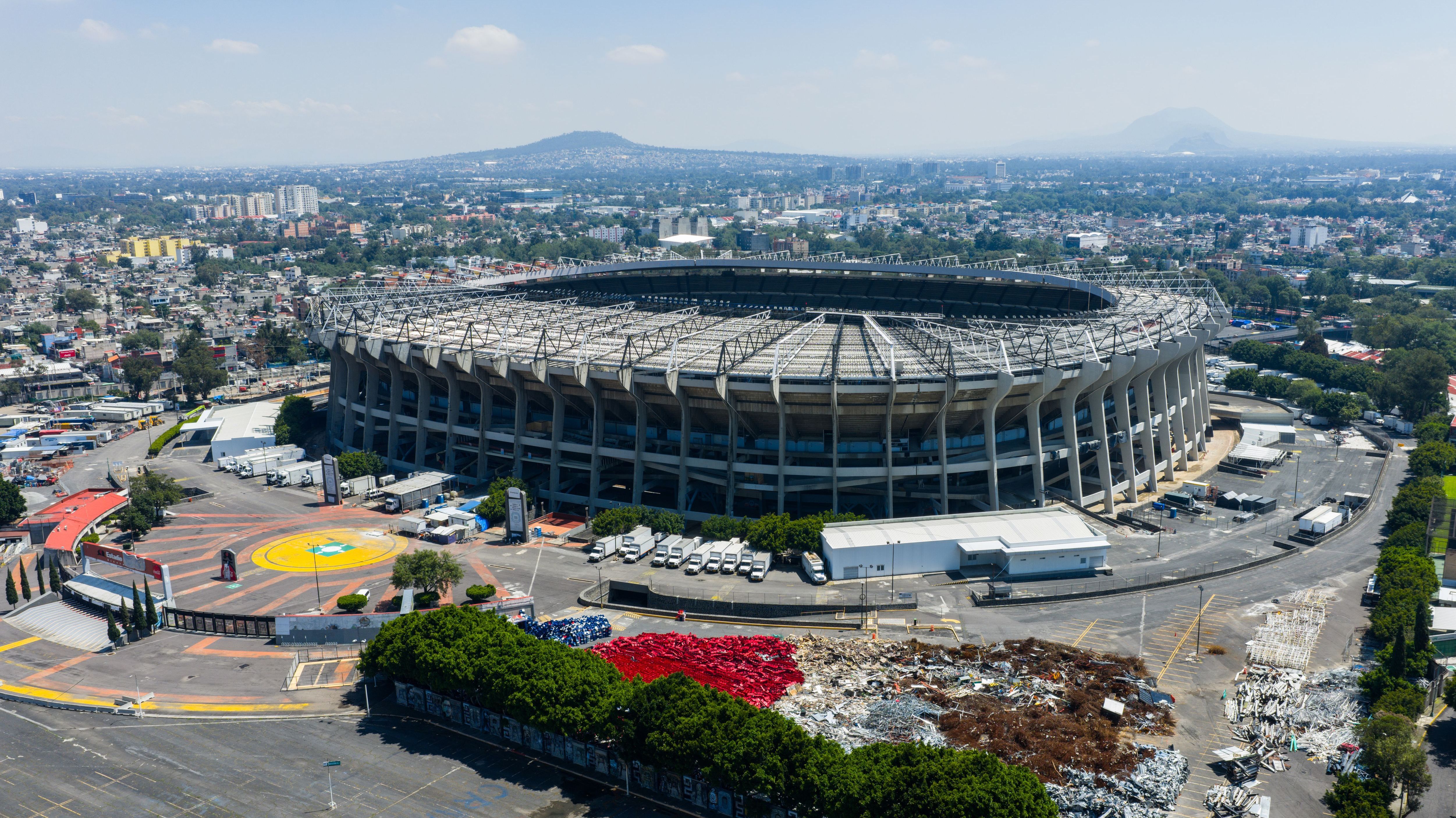 Aerial Views of Estadio Azteca Ahead of 2026 FIFA World Cup