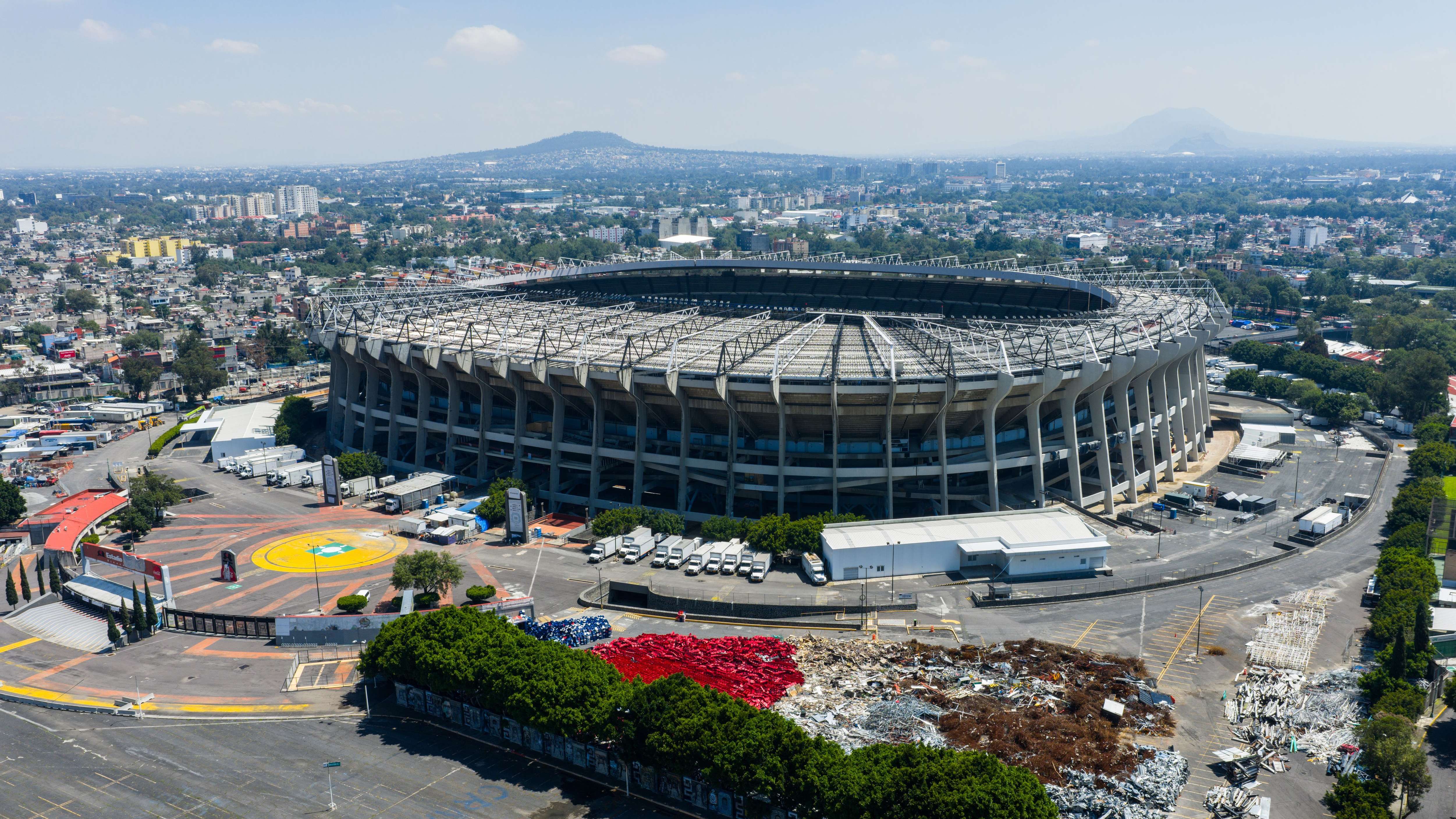 Aerial Views of Estadio Azteca Ahead of 2026 FIFA World Cup