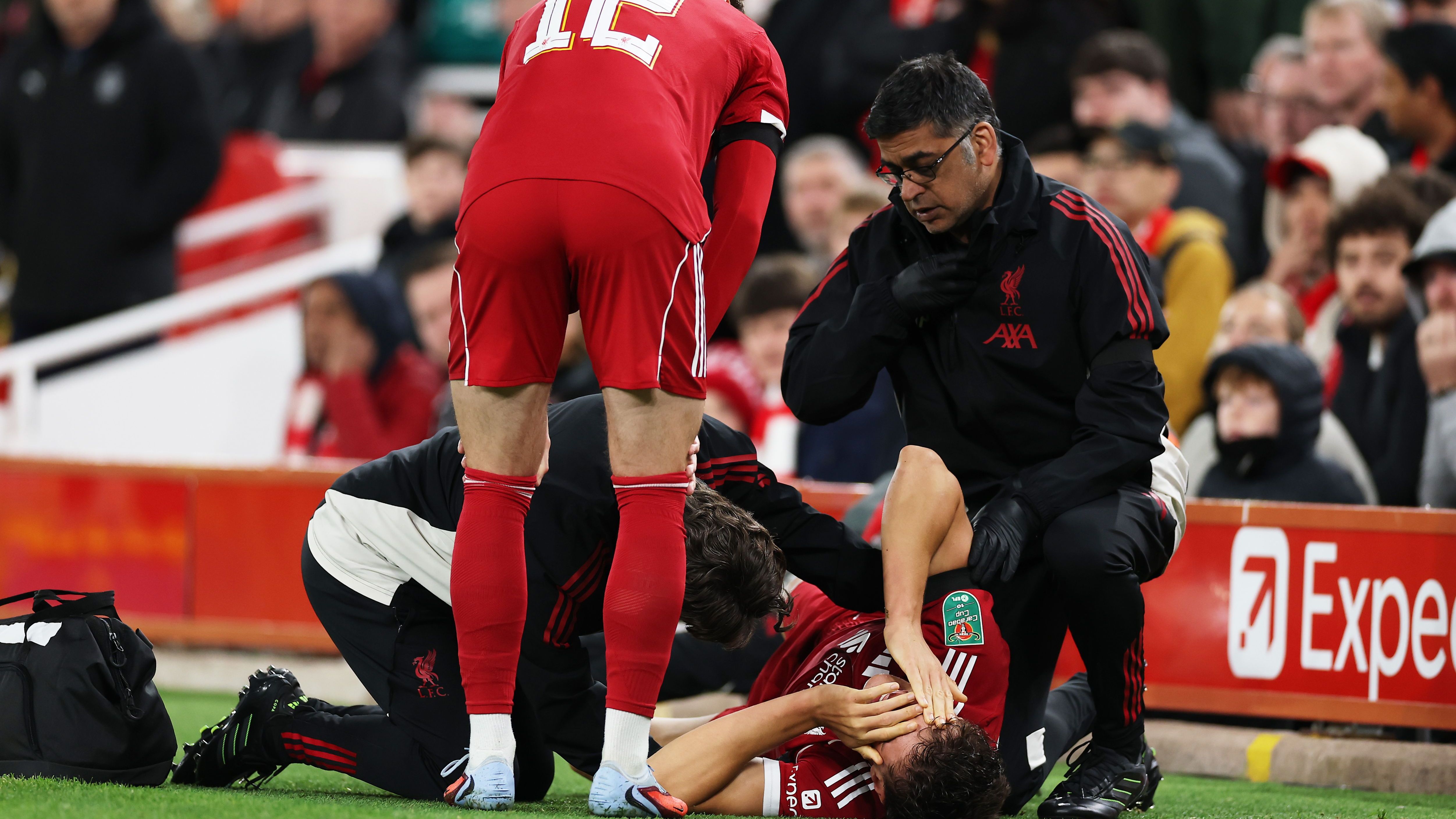 في ظهوره الأول.. الإصابة تضرب لاعب ليفربول الجديد | كووورة