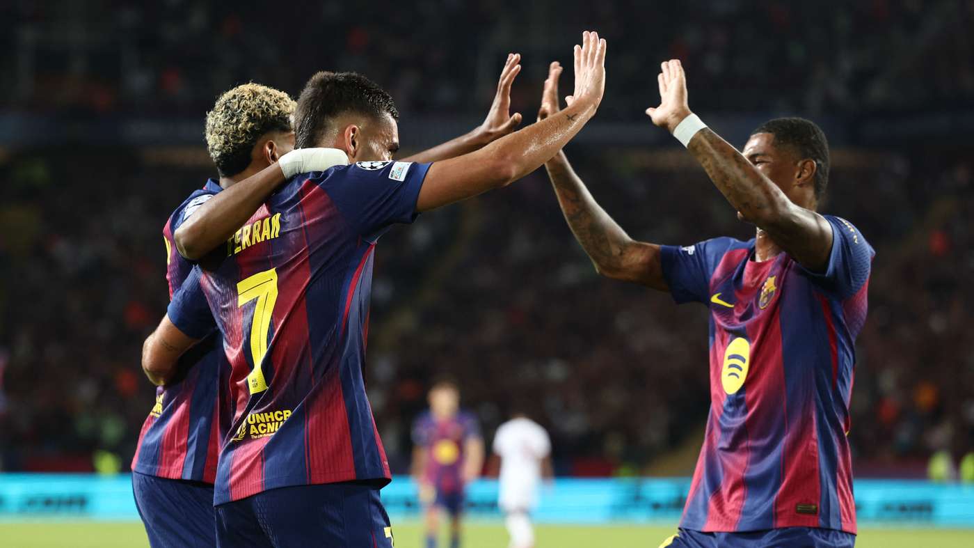 Imagen de Barcelona vs Olympiakos en la Liga de Campeones 2025