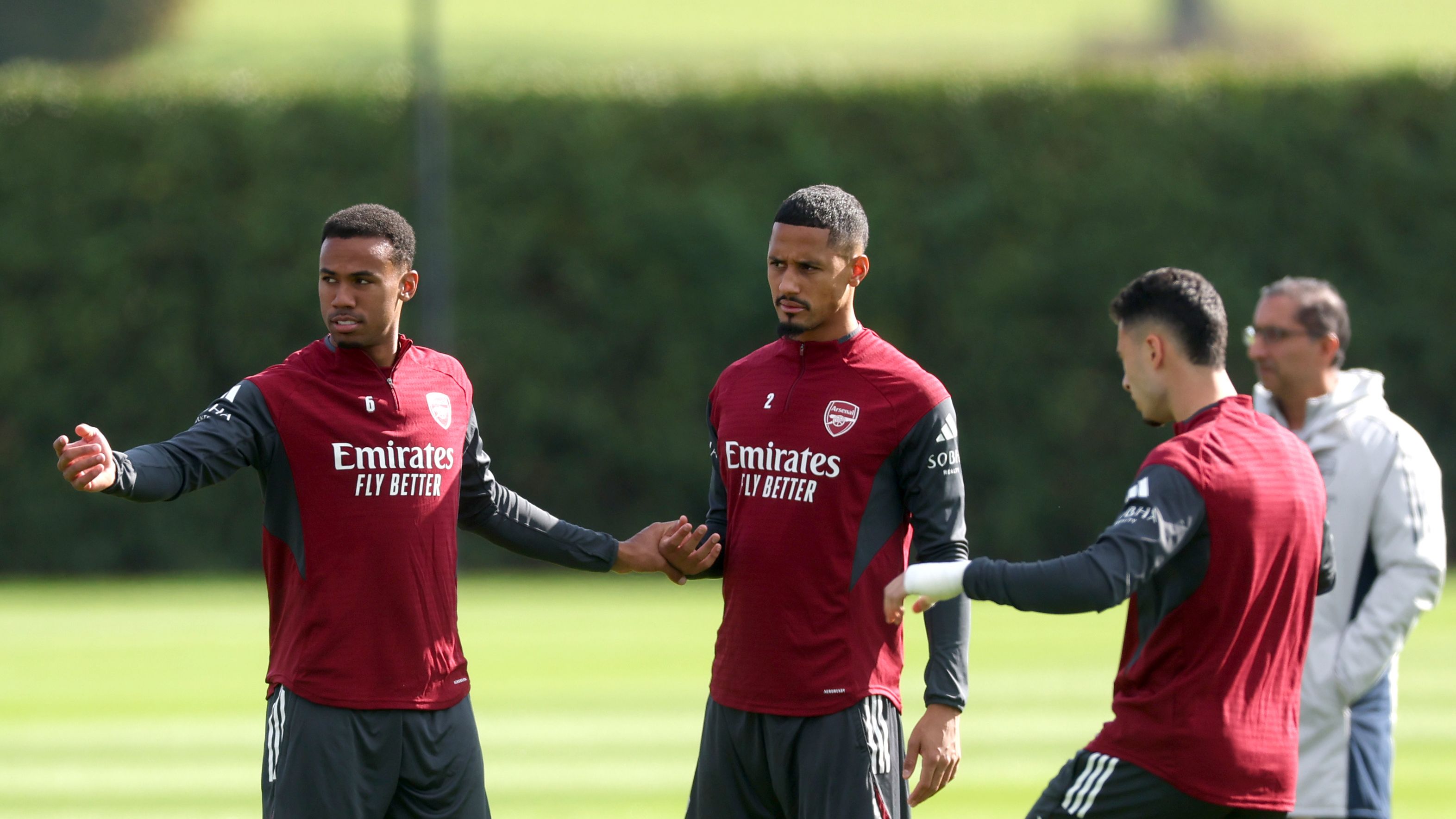 Arsenal FC Training Session And Press Conference - UEFA Champions League 2025/26 League Phase MD2