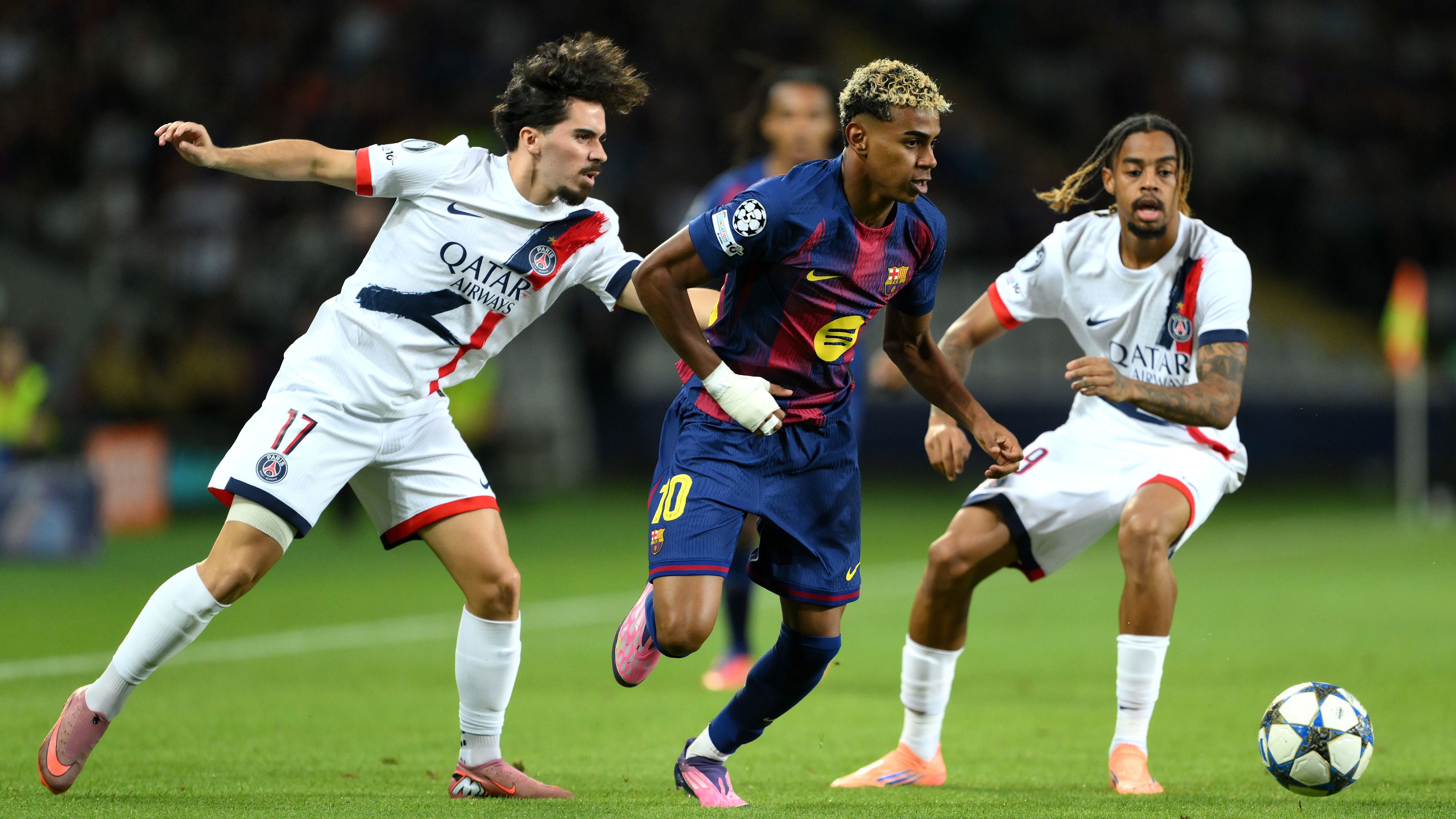 Lamine Yamal Barcelona PSG Champions League 2025 Getty Images
