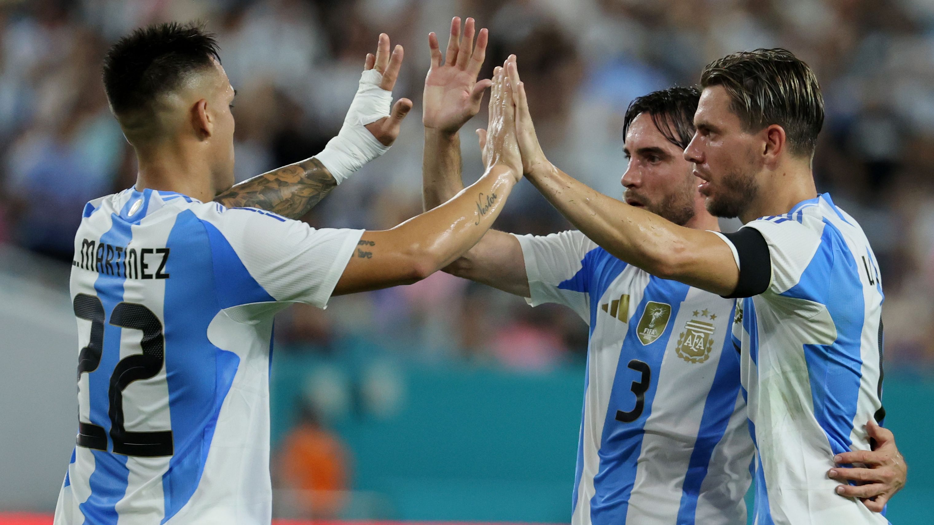 阿根廷对委内瑞拉 国际友谊赛 迈阿密 观战照片