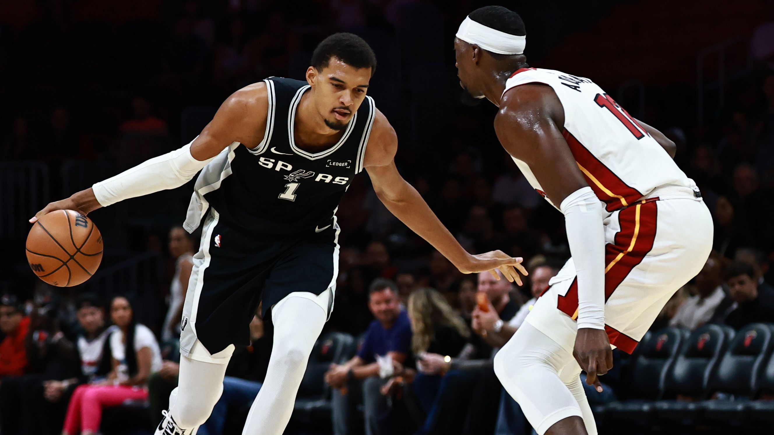 San Antonio Spurs v Miami Heat