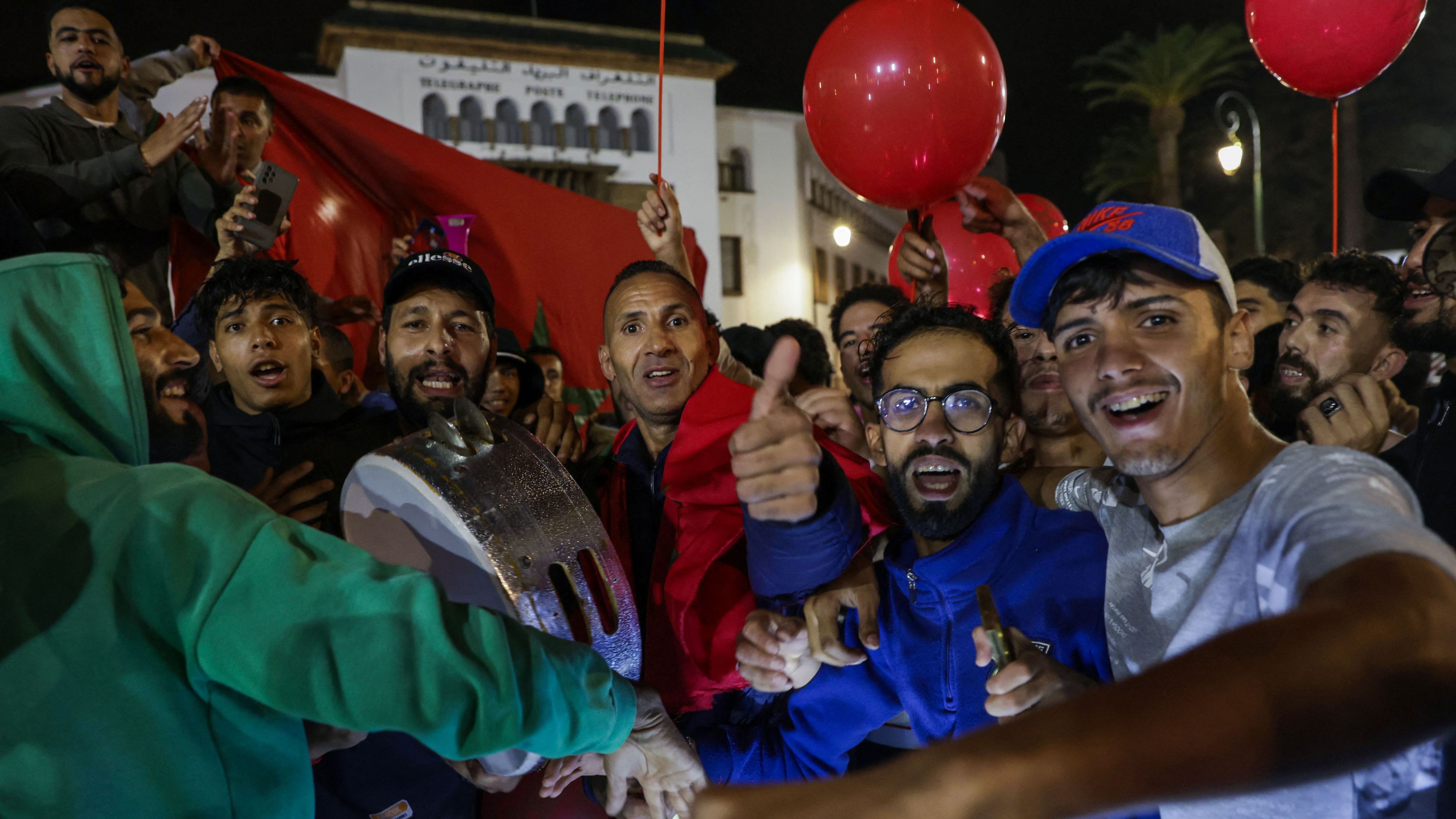 Finale Mondiale Under 20 Marocco Argentina 2025 a Santiago, festeggiamenti Rabat