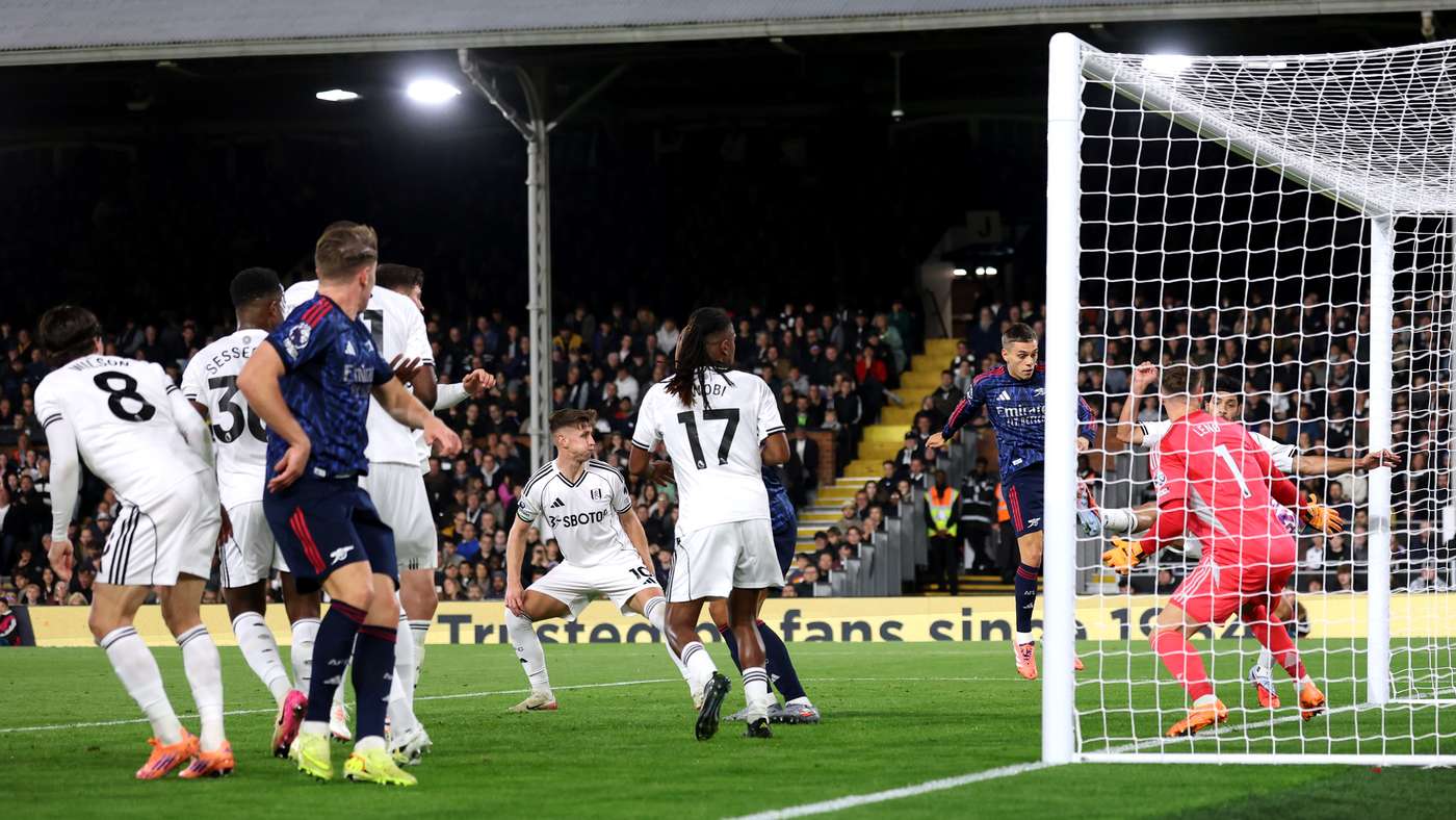 Arsenal Fulham 1-0 gol de Trossard 58 Premier League 2025