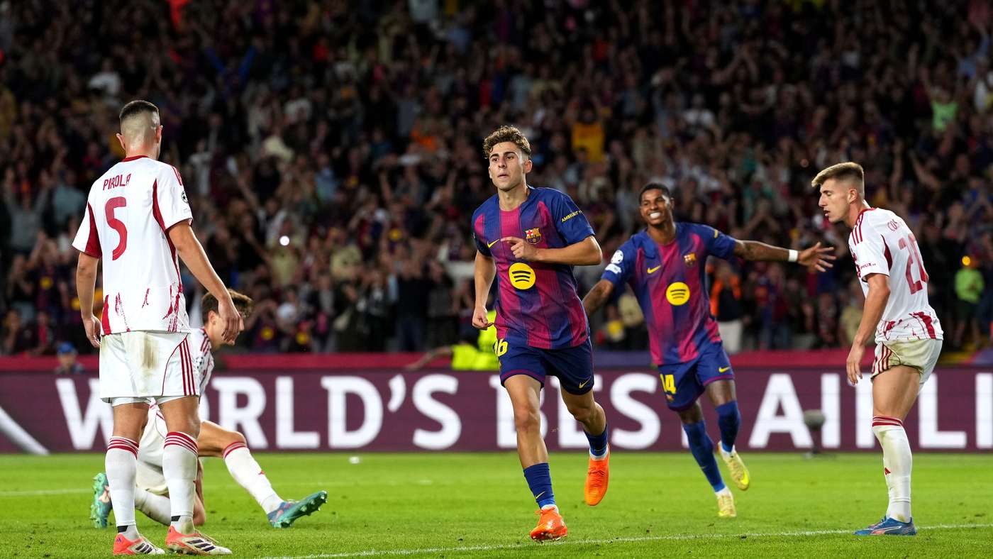 Barcellona contro Olympiakos nella Champions League 2025/26