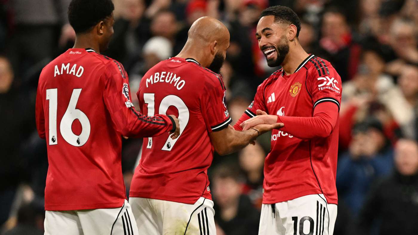 Manchester United contro Brighton Getty Images 4-2 Mbeumo Cunha
