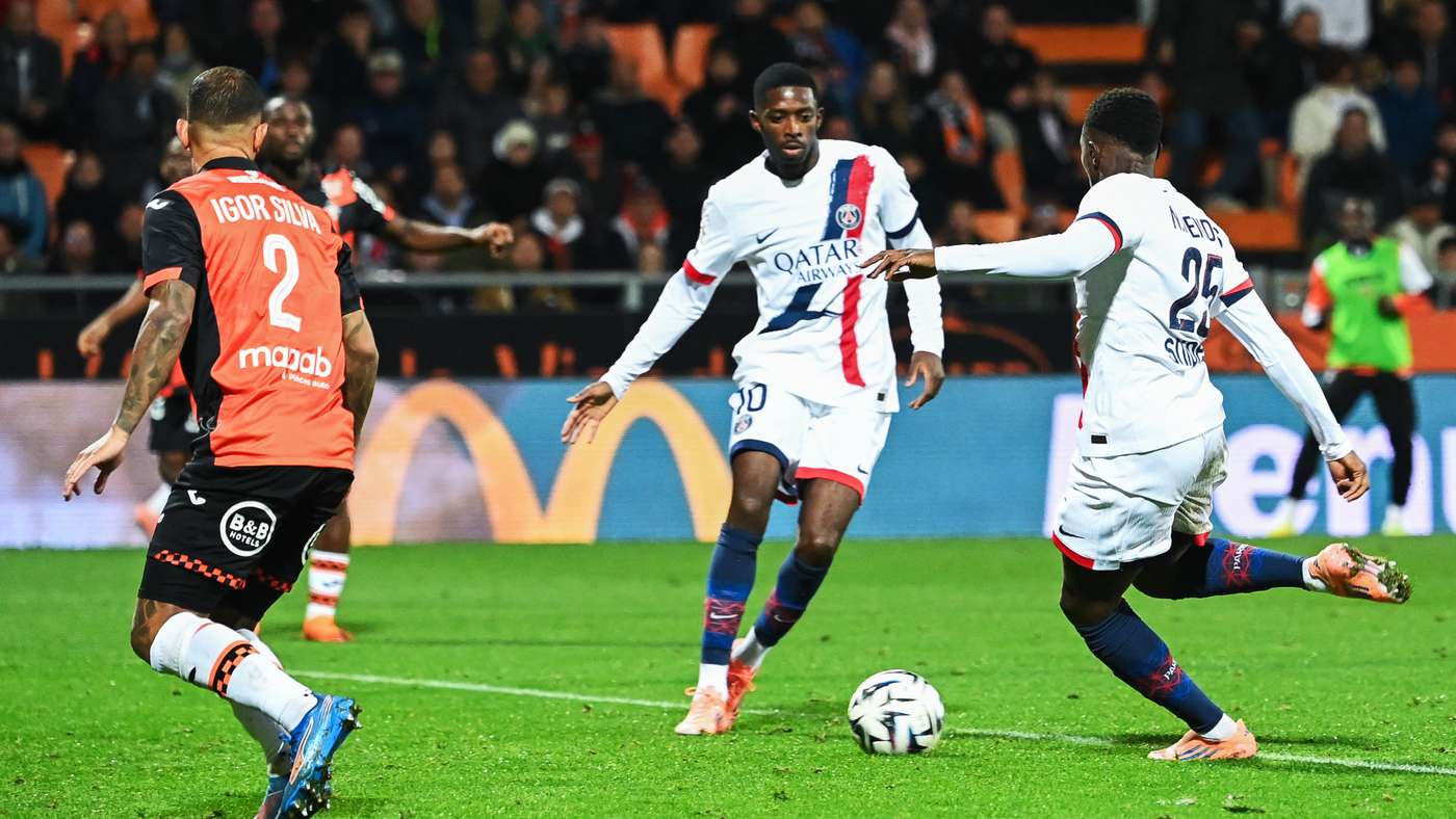 PSG vs Lorient 2025 Ligue 1 empate 1-1 Getty Images