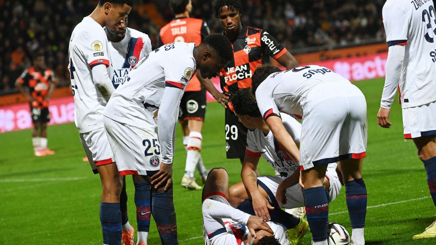 Desiré Doué lesion PSG Ligue 1