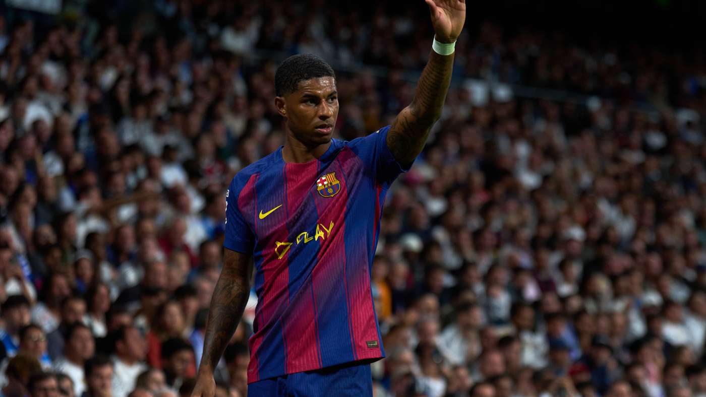 Barcellona Rashford Kobarci in allenamento mentre si guarda al prossimo Elche