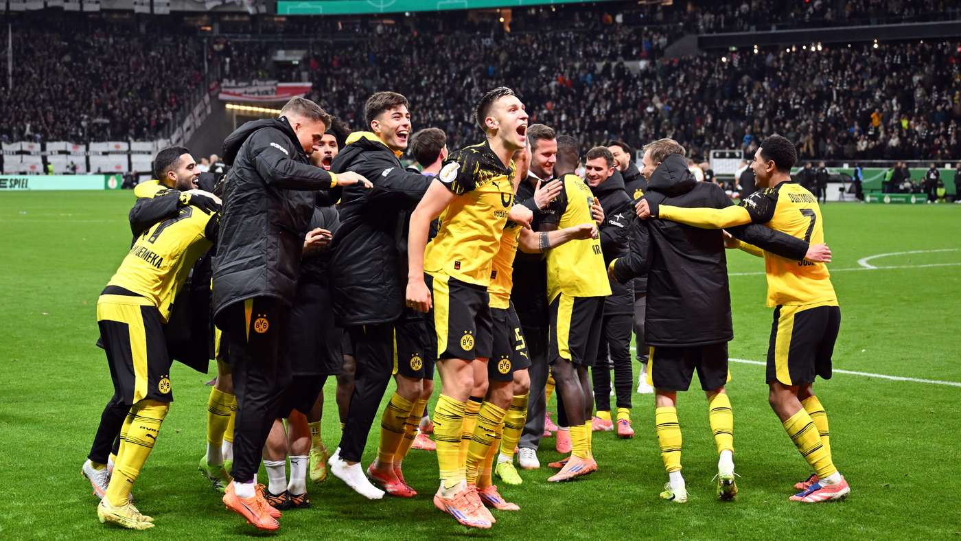 Foto de Dortmund vs Frankfurt en la Copa de Alemania durante la tanda de penales