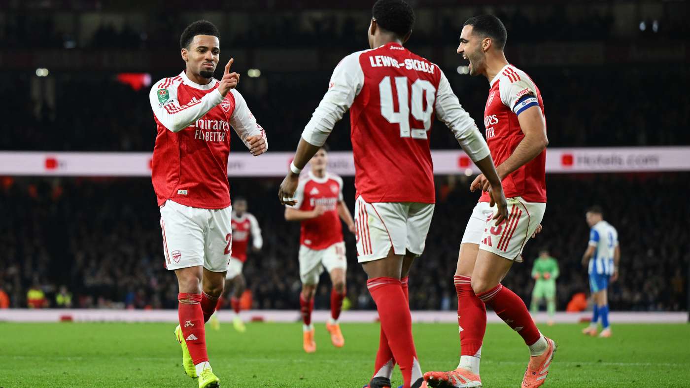 Arsenal contro Brighton Getty Images