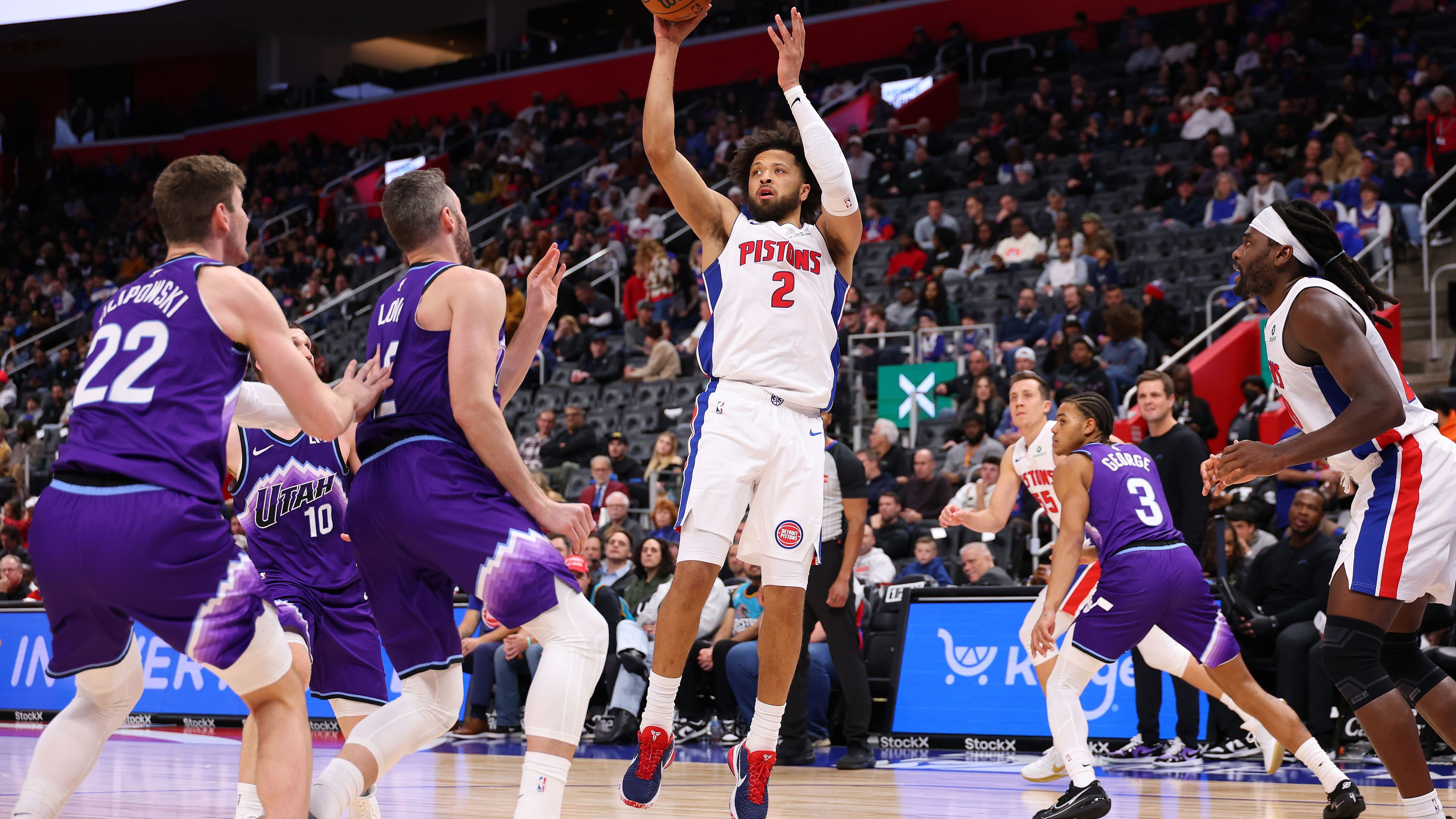 Utah Jazz v Detroit Pistons
