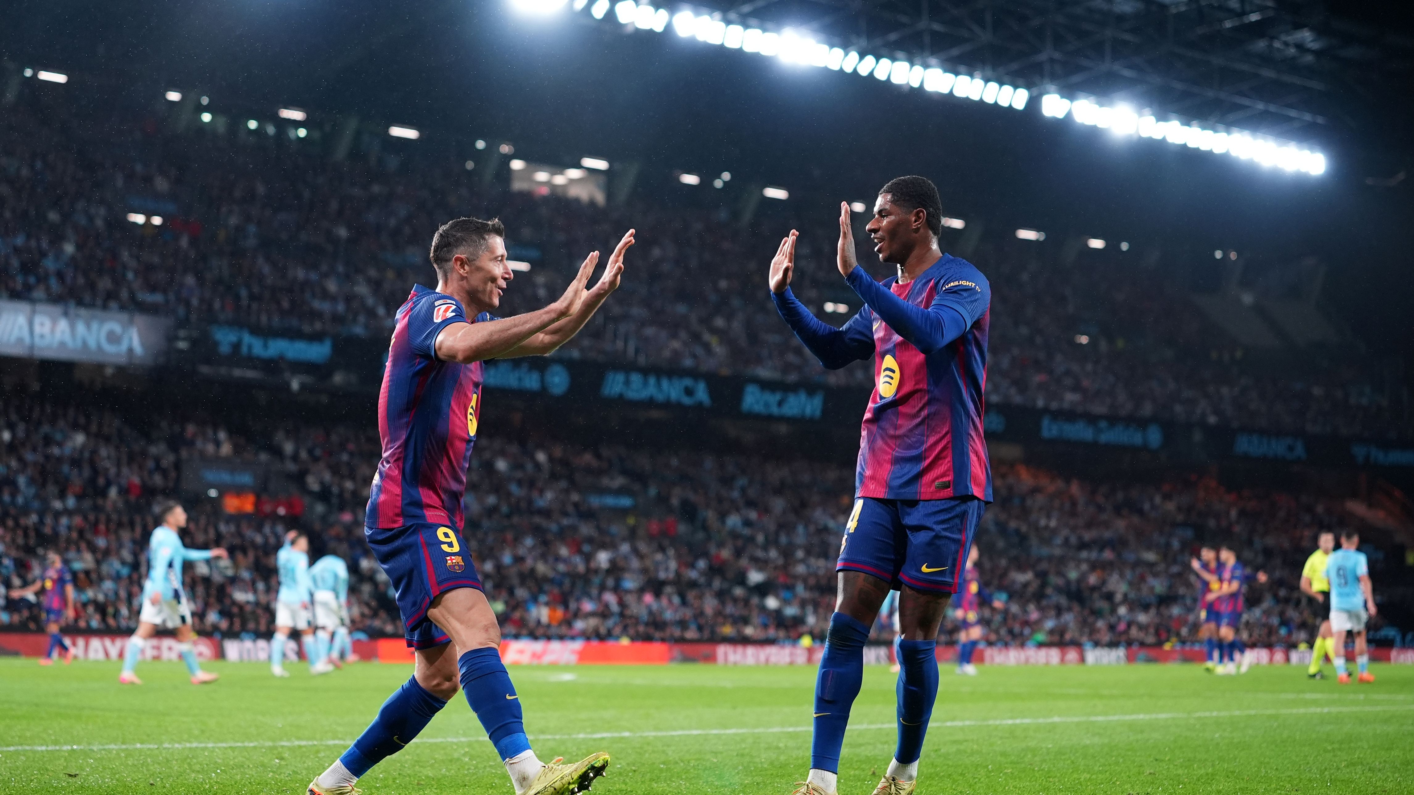 Lewandowski hat-trick Barcelona Celta Vigo Balaídos