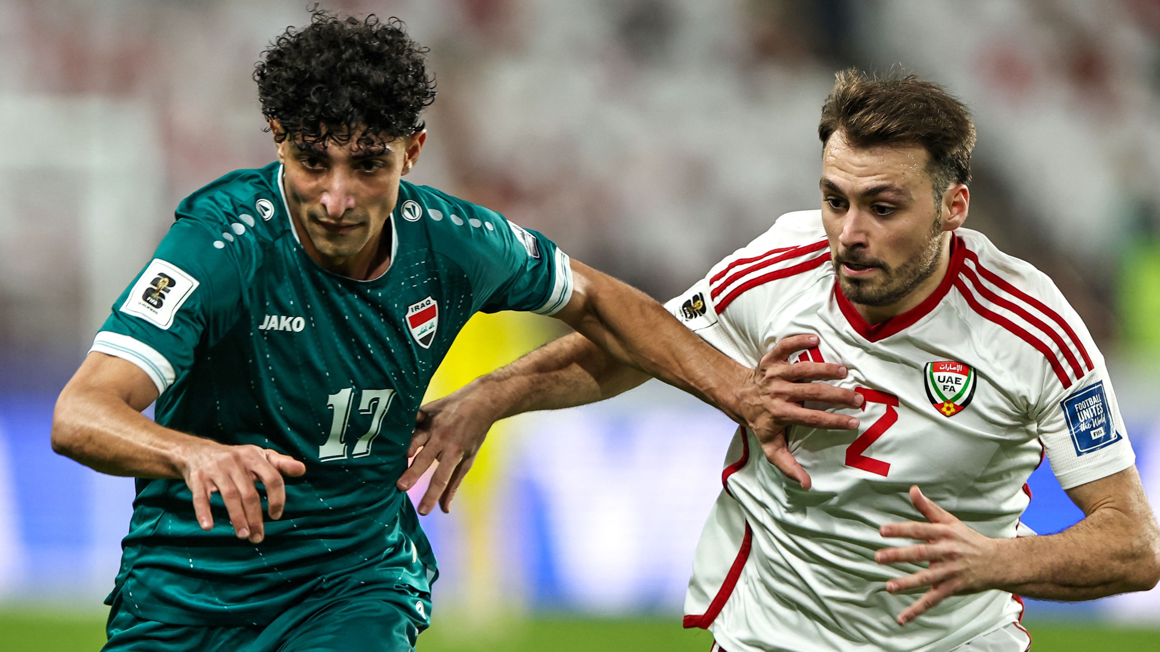 伊拉克对阿联酋世界杯附加赛，巴士拉比赛现场图片