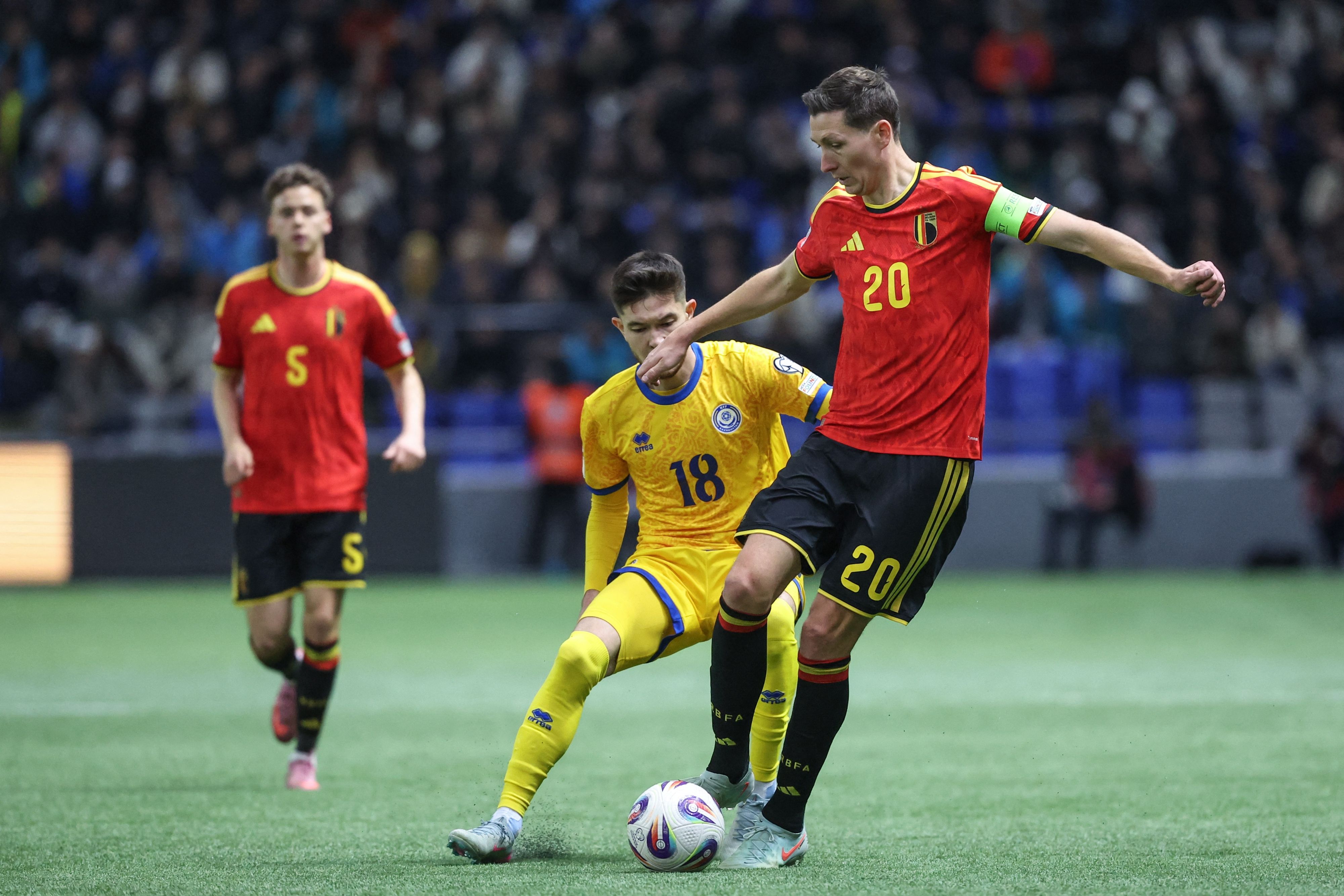 SOCCER WC26 QUALIF KAZAKHSTAN VS BELGIUM