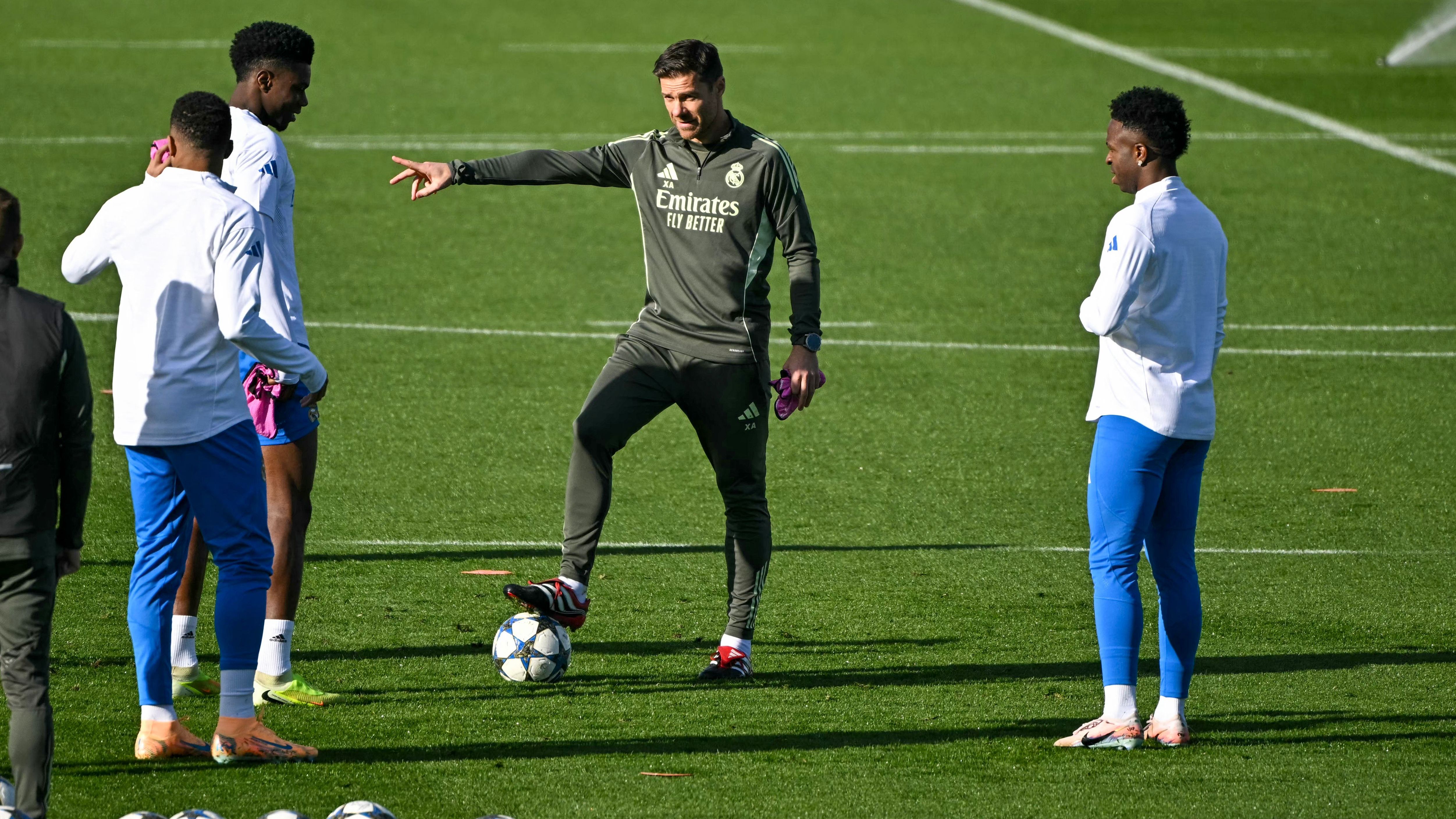 Alonso grita durante entrenamiento del Real Madrid