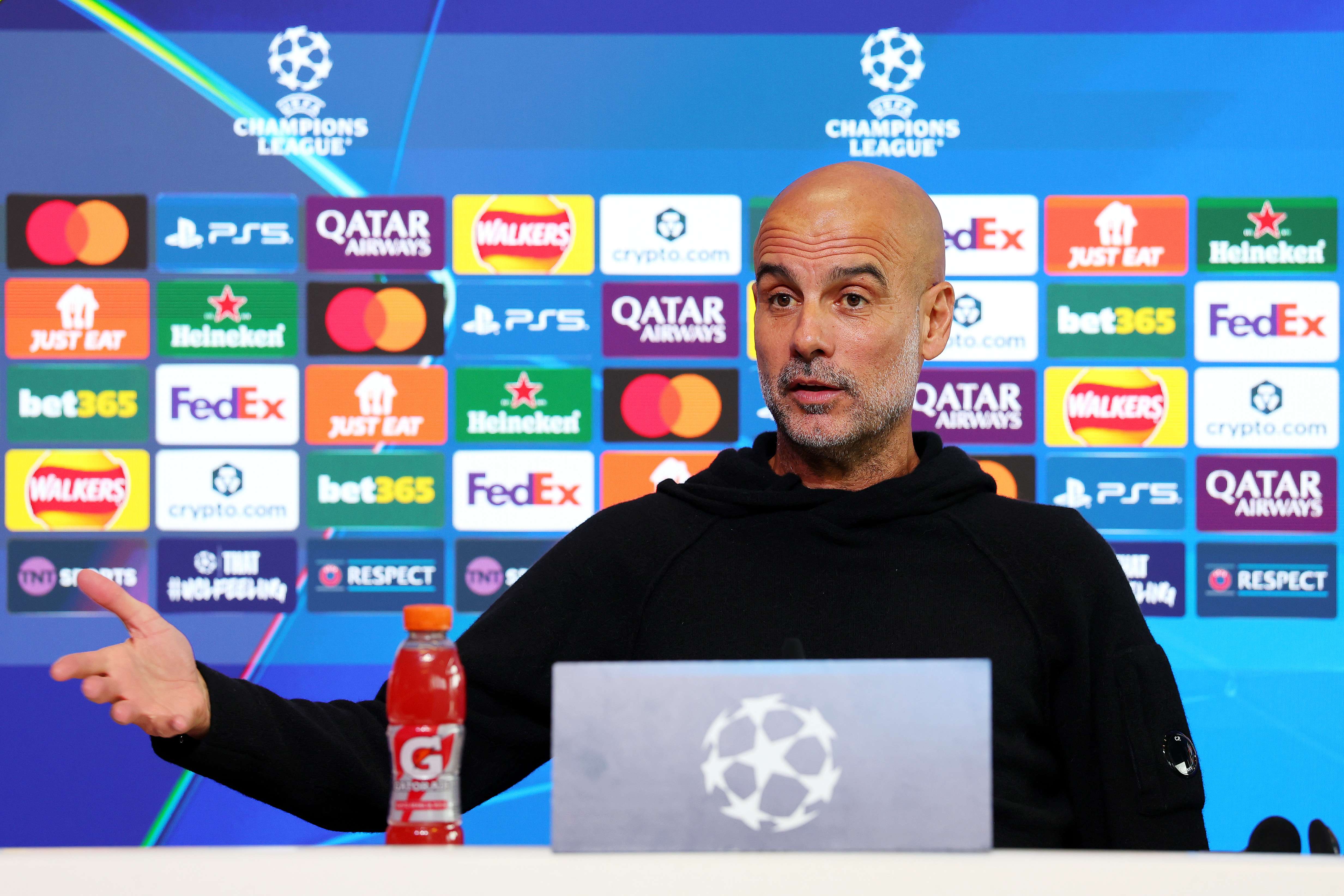 Manchester City Training Session And Press Conference - UEFA Champions League 2025/26 League Phase MD5