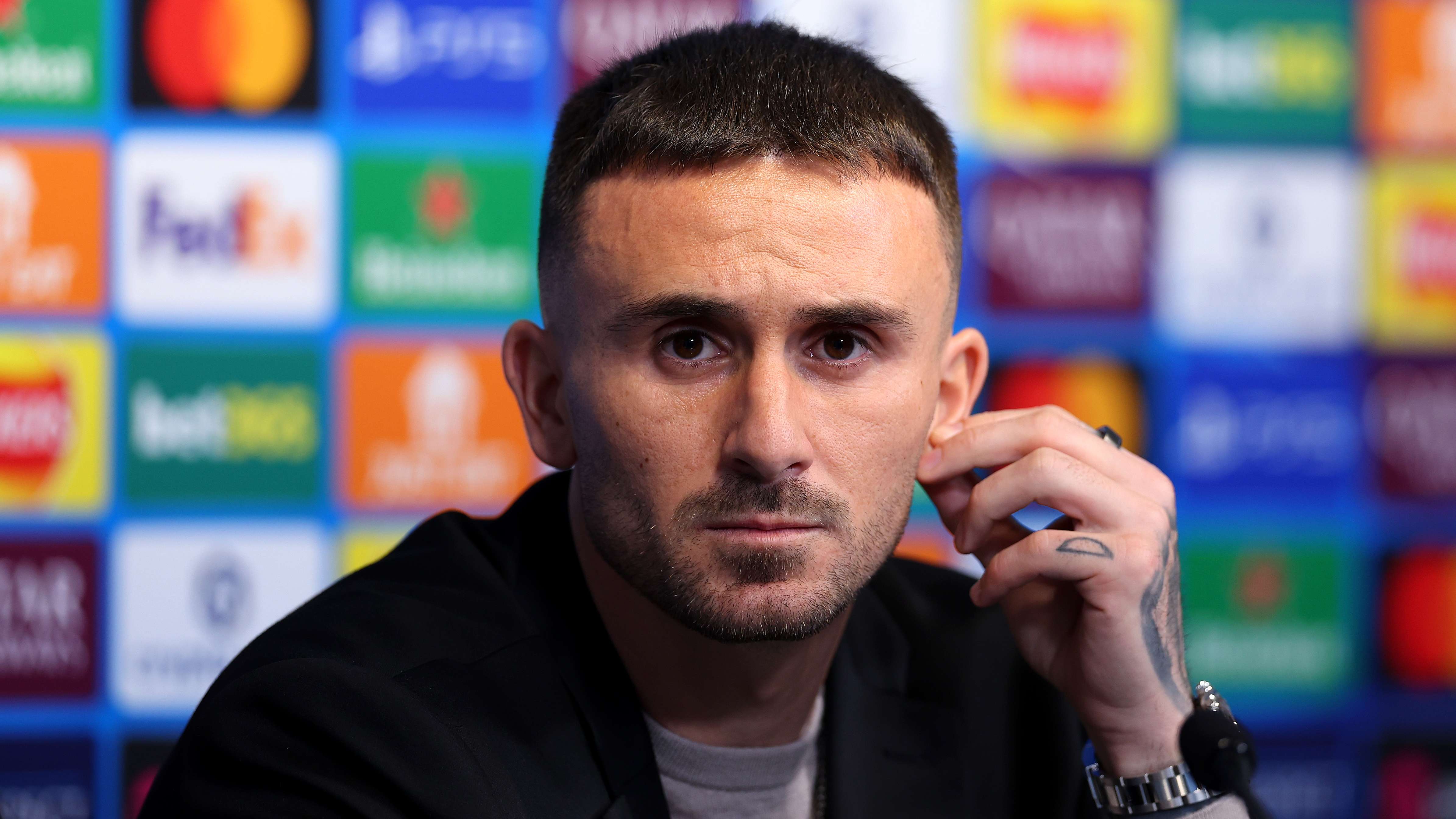 Bayer 04 Leverkusen Training Session And Press Conference - UEFA Champions League 2025/26 League Phase MD5