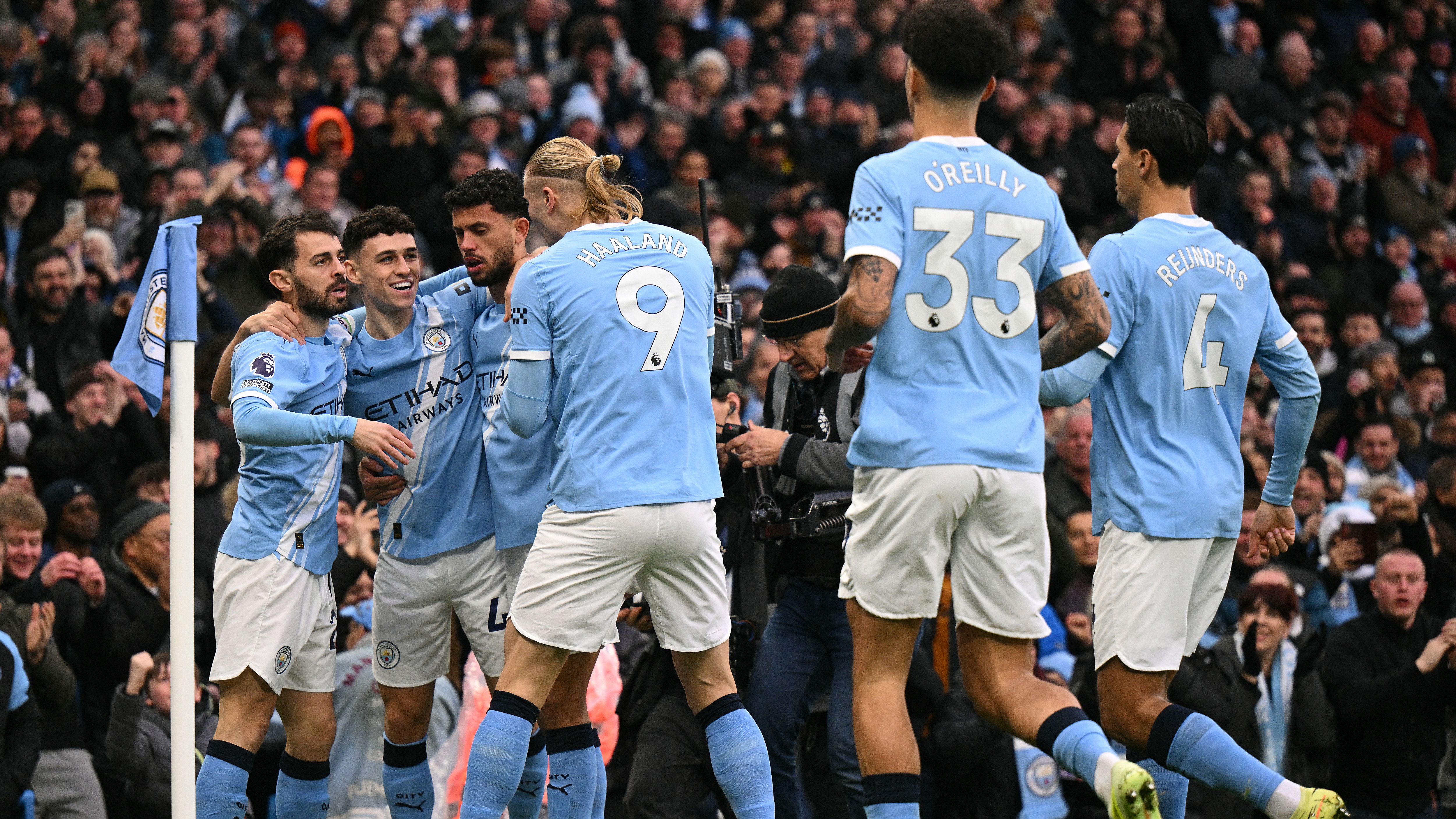 Haaland Foden City Leeds Premier League 2025